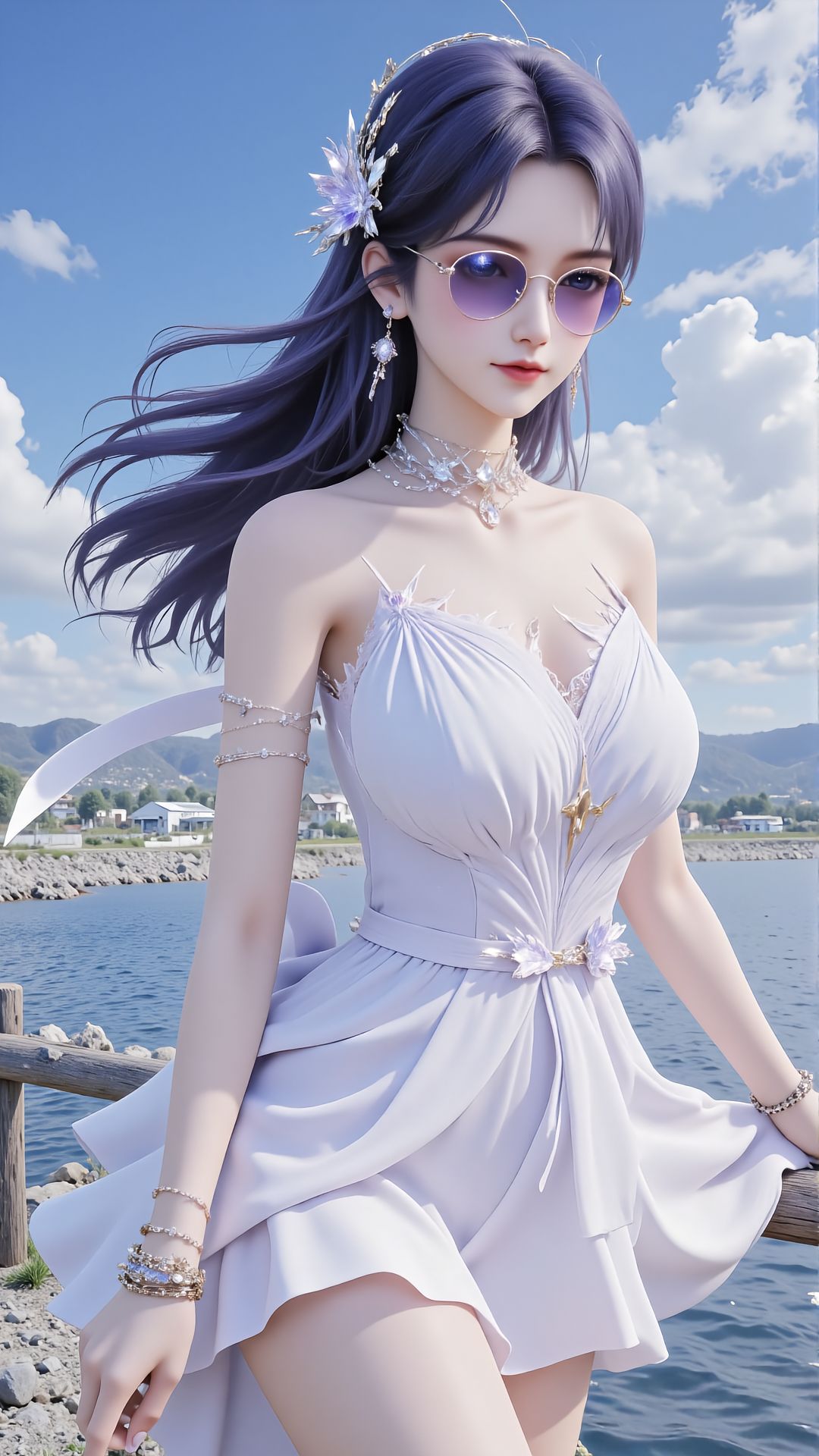 国漫女神高清壁纸 神印王座圣采儿 纯洁清新