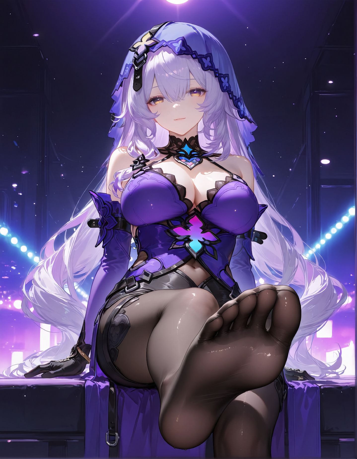 二次元美图【崩坏星穹铁道 黑天鹅】黑丝美腿 丝袜 舞台