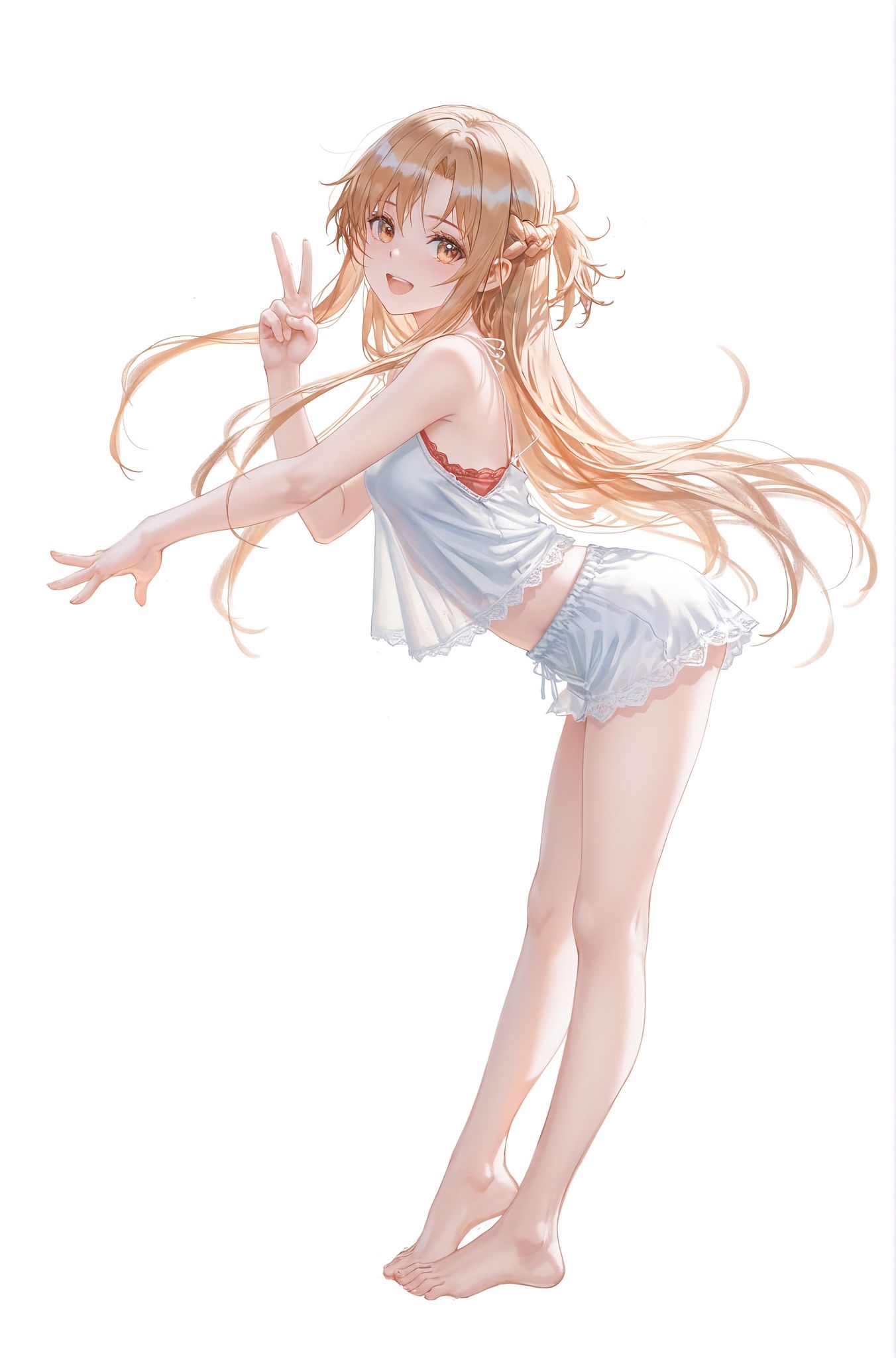 换装亚丝娜 立绘 二次元少女 刀剑神域 AI绘画