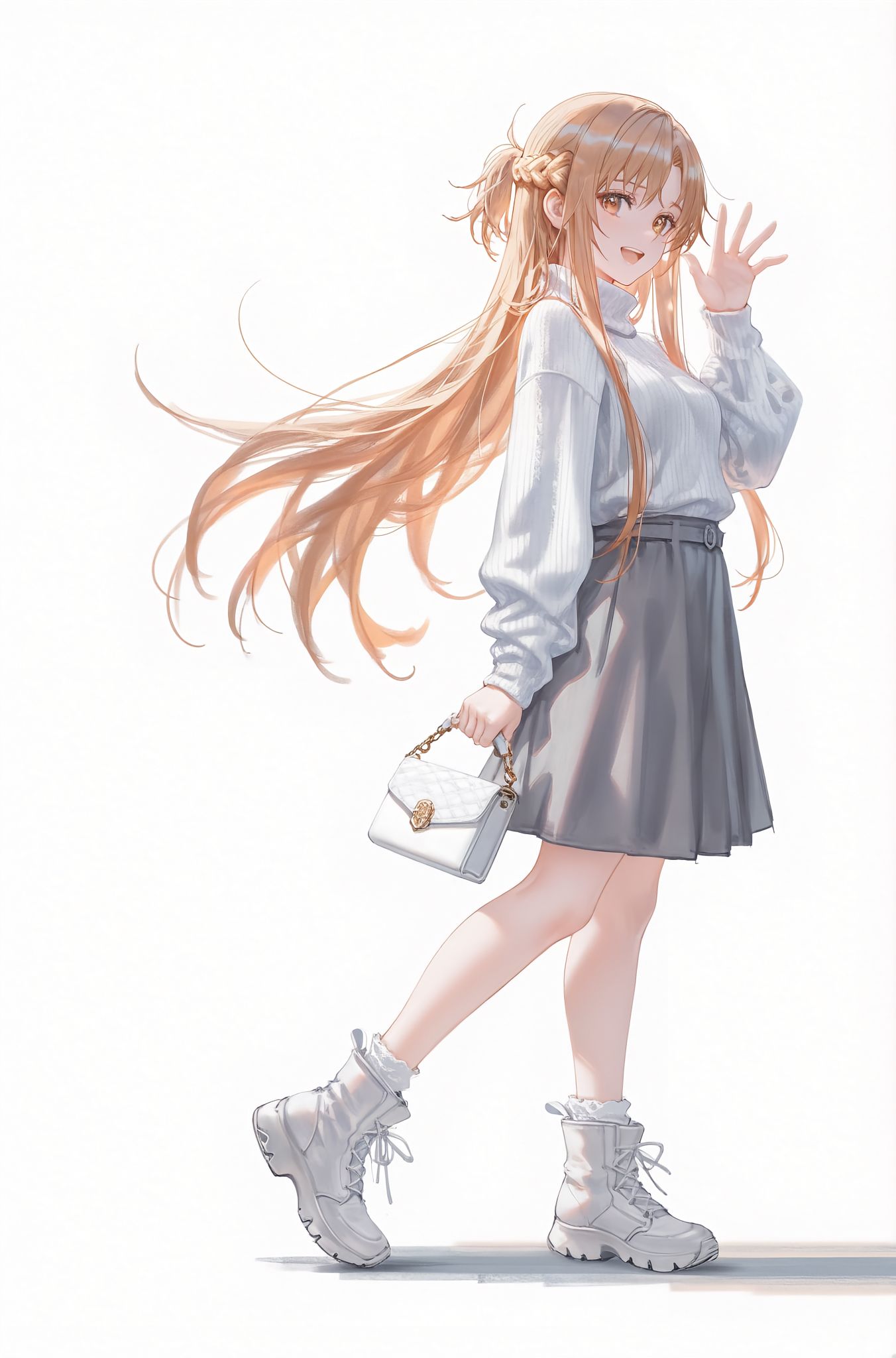 换装亚丝娜 立绘 二次元少女 刀剑神域 AI绘画