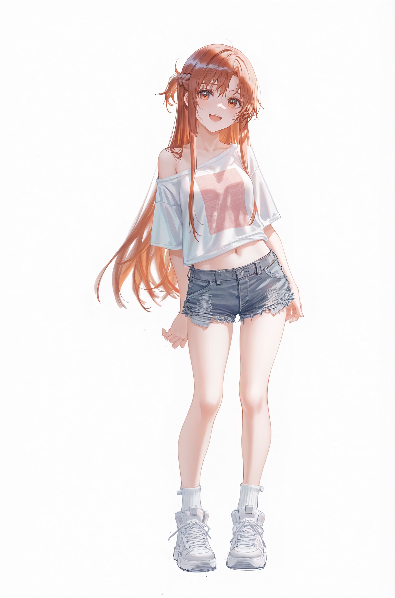 换装亚丝娜 立绘 二次元少女 刀剑神域 AI绘画