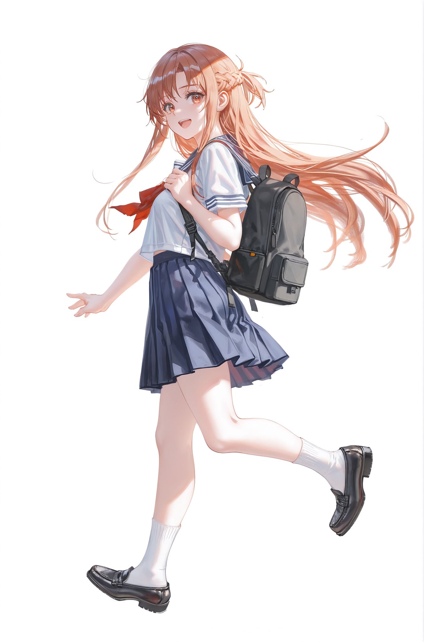 换装亚丝娜 立绘 二次元少女 刀剑神域 AI绘画