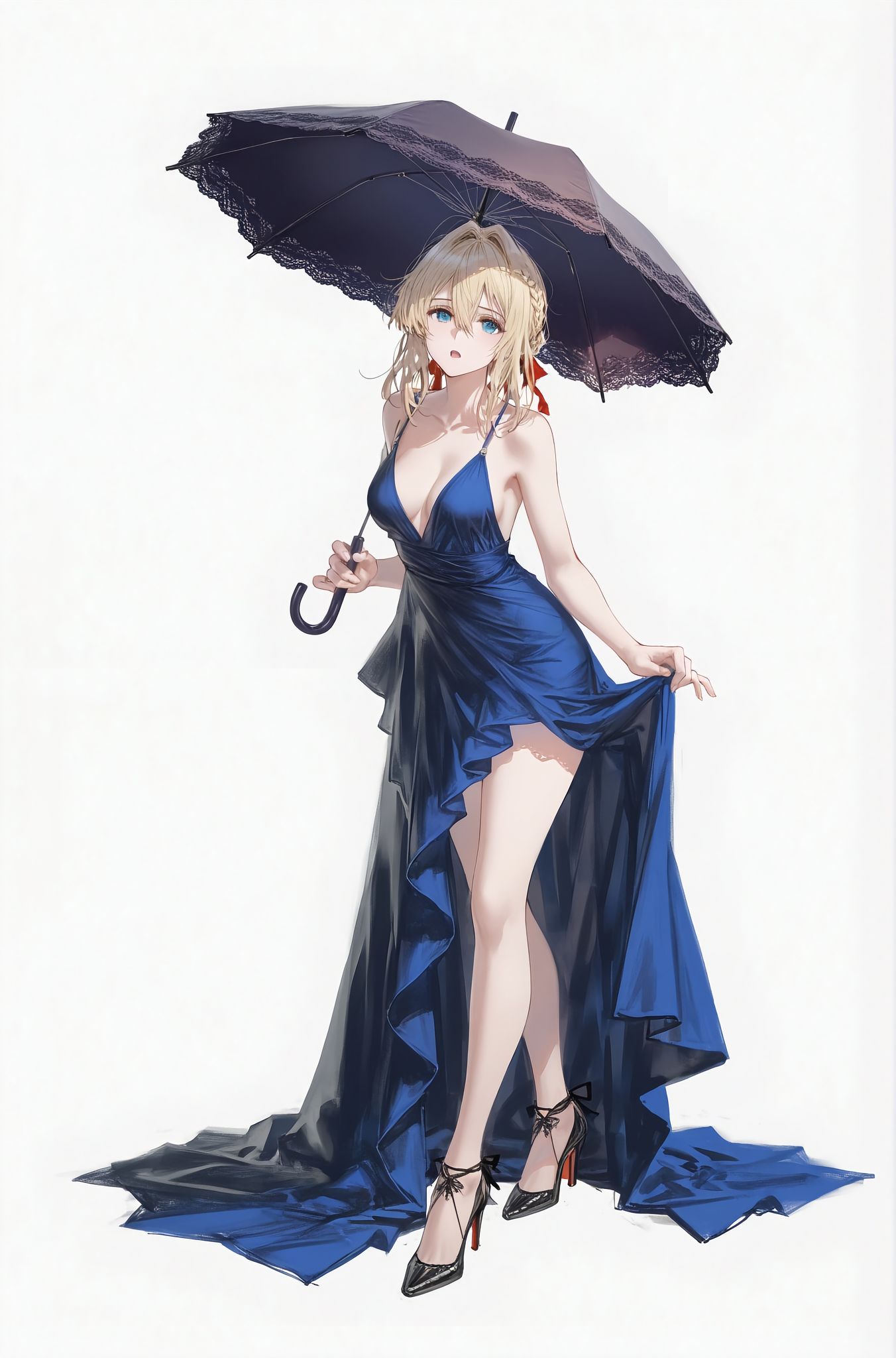 换装薇尔莉特 好看 紫罗兰永恒花园 立绘 二次元少女 AI绘画