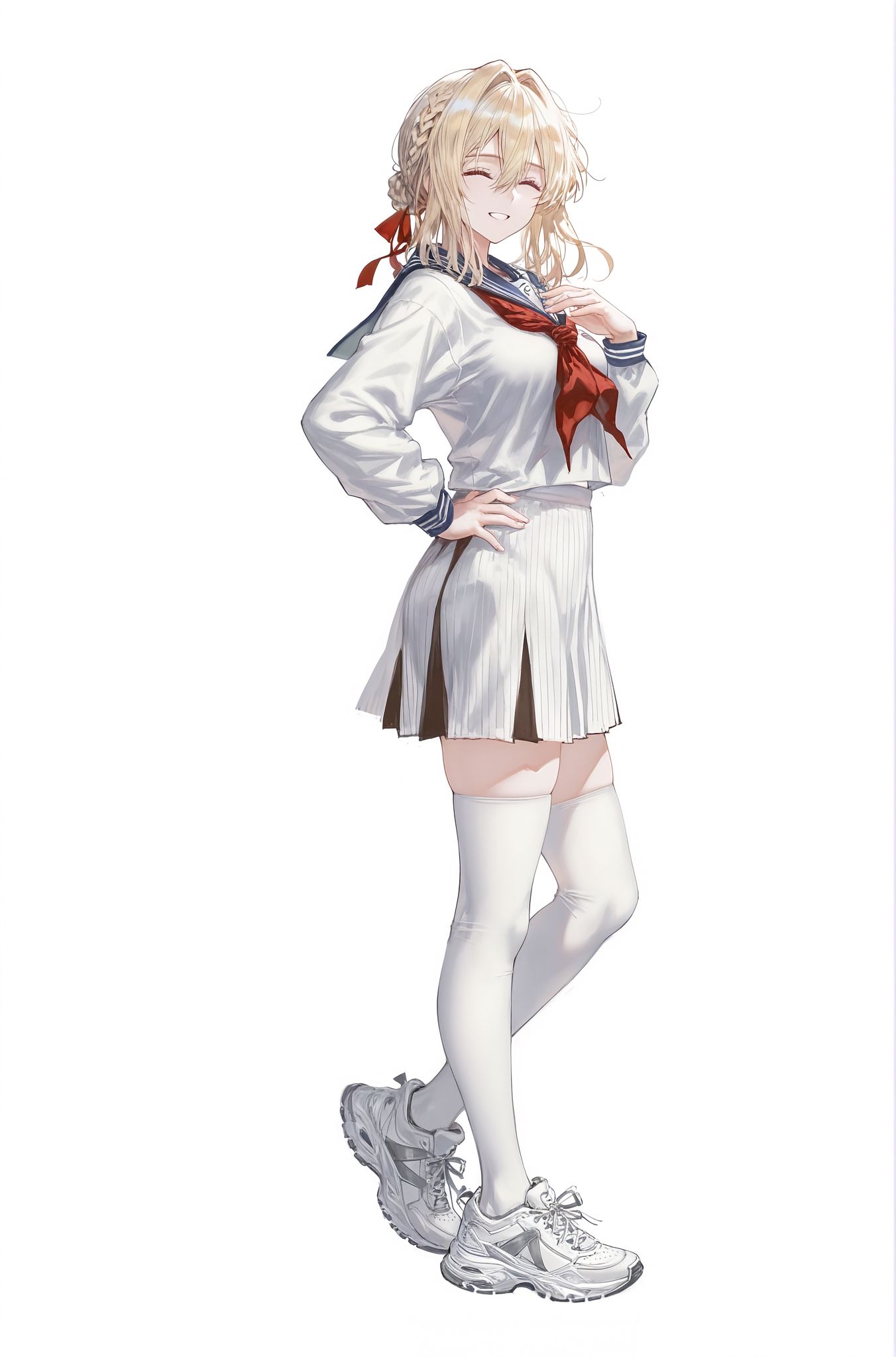 换装薇尔莉特 好看 紫罗兰永恒花园 立绘 二次元少女 AI绘画