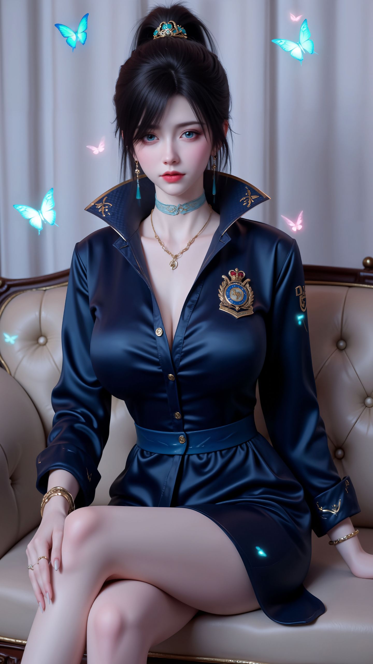 斗破苍穹 青鳞 大长腿 完美身材 职业装