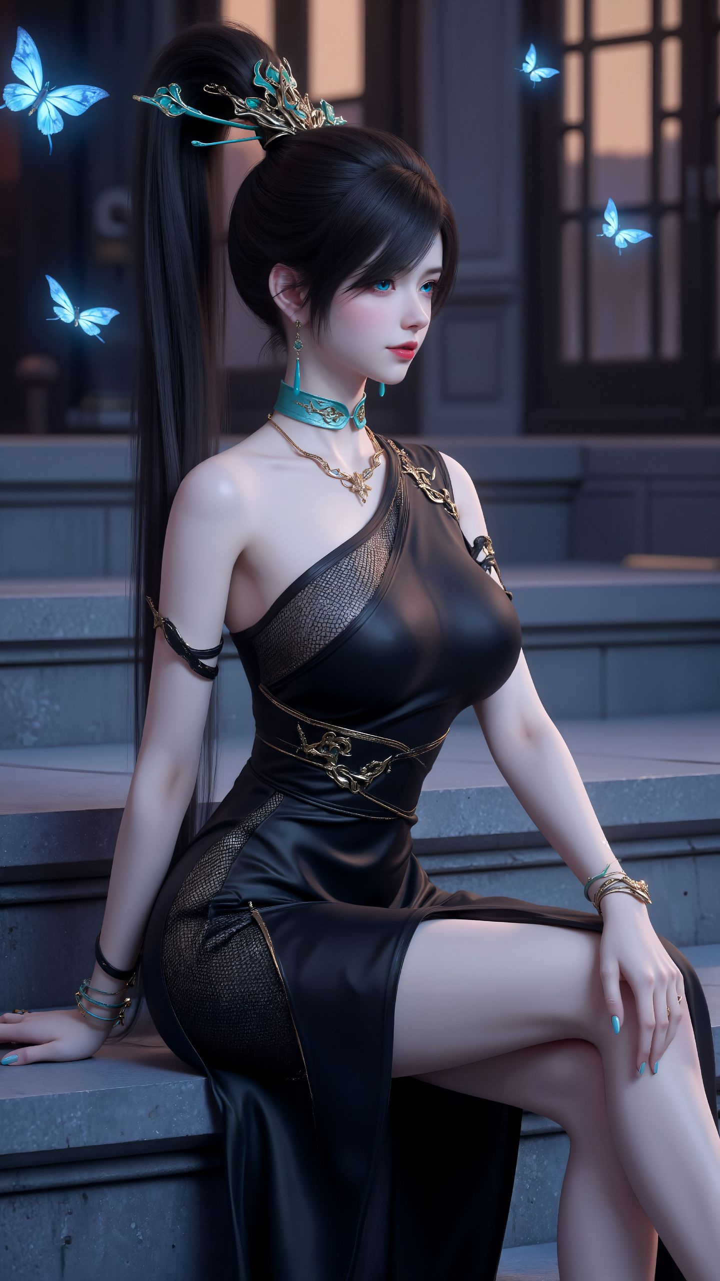 斗破苍穹 青鳞 大长腿 完美身材 职业装
