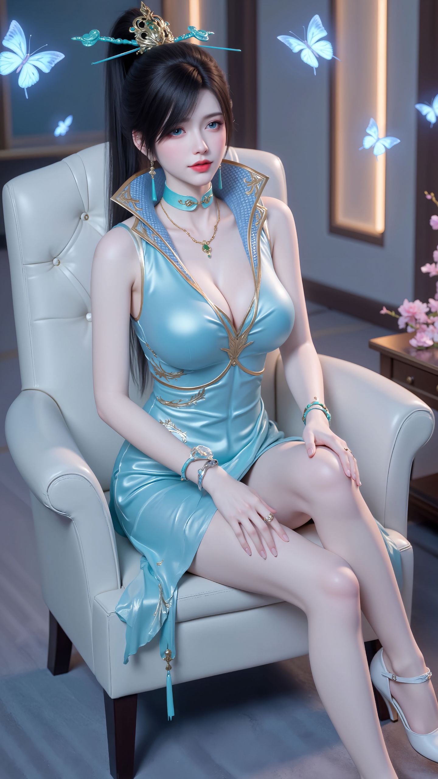 斗破苍穹 青鳞 大长腿 完美身材 职业装