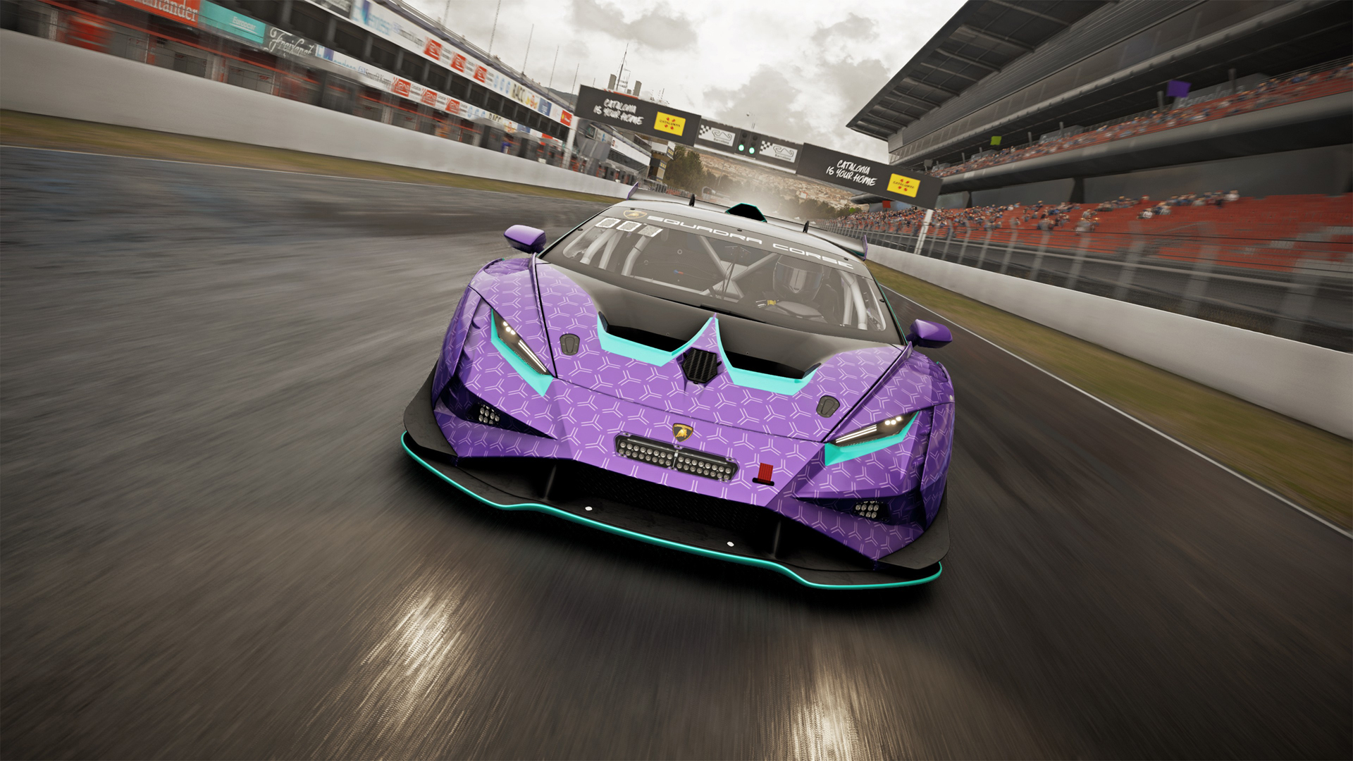 兰博基尼Huracan Super Trofeo EVO2 紫色跑车壁纸