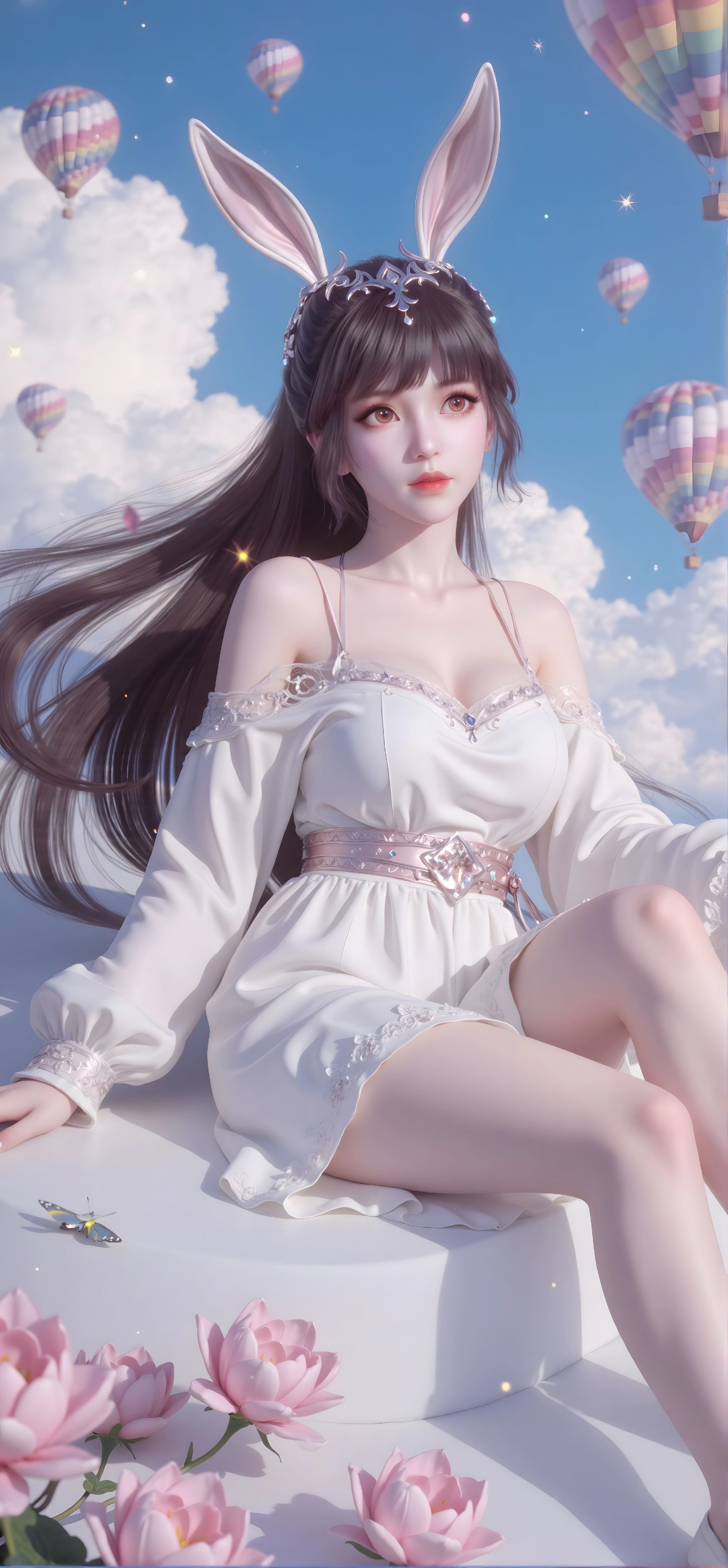 斗罗大陆 小舞 现代装扮 海边 花海