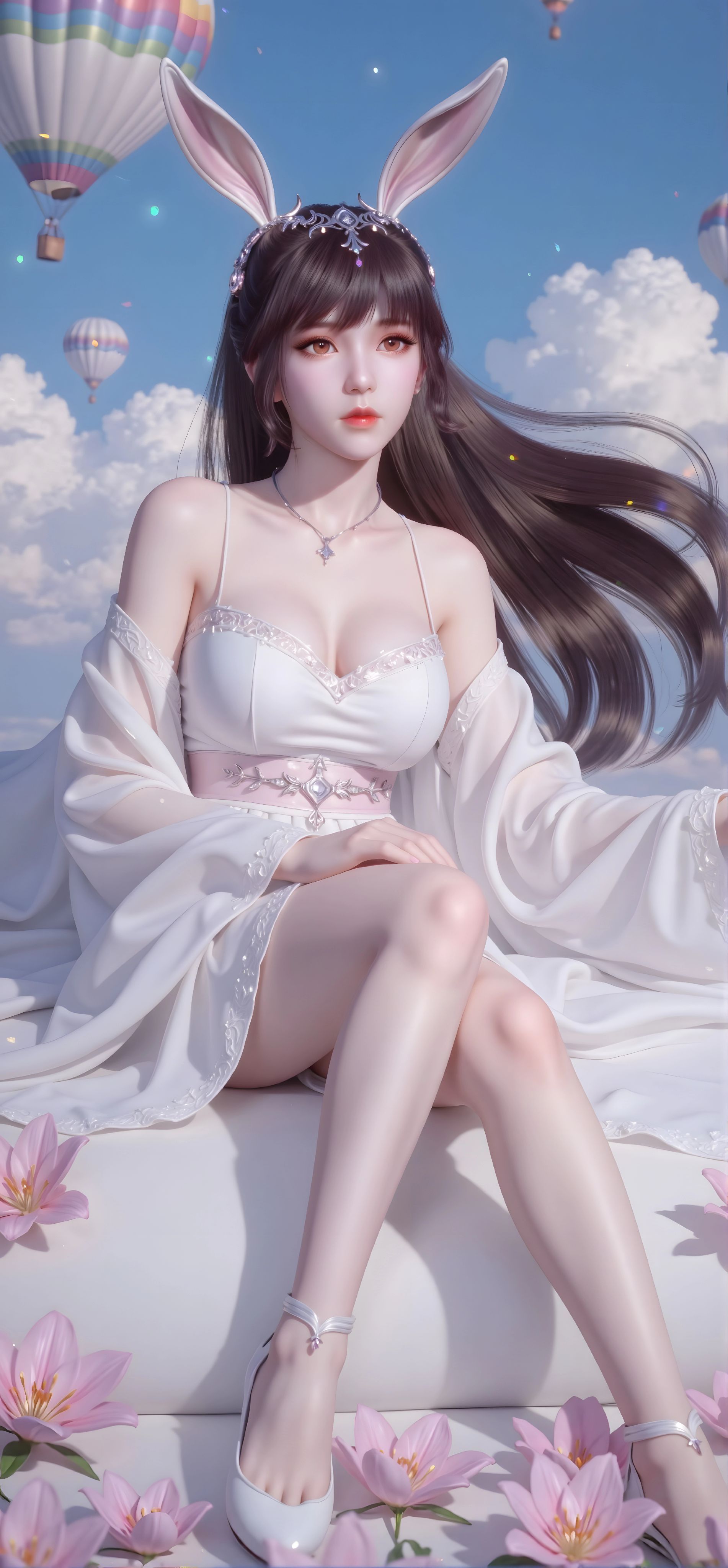 斗罗大陆 小舞 现代装扮 海边 花海
