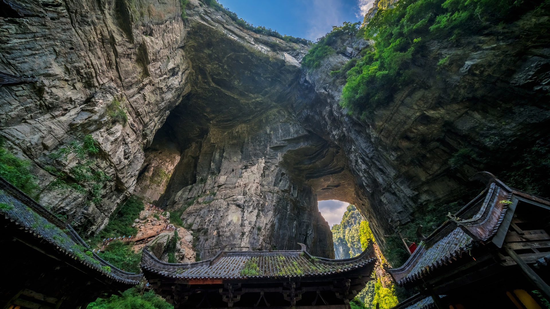 天生三桥风景桌面壁纸