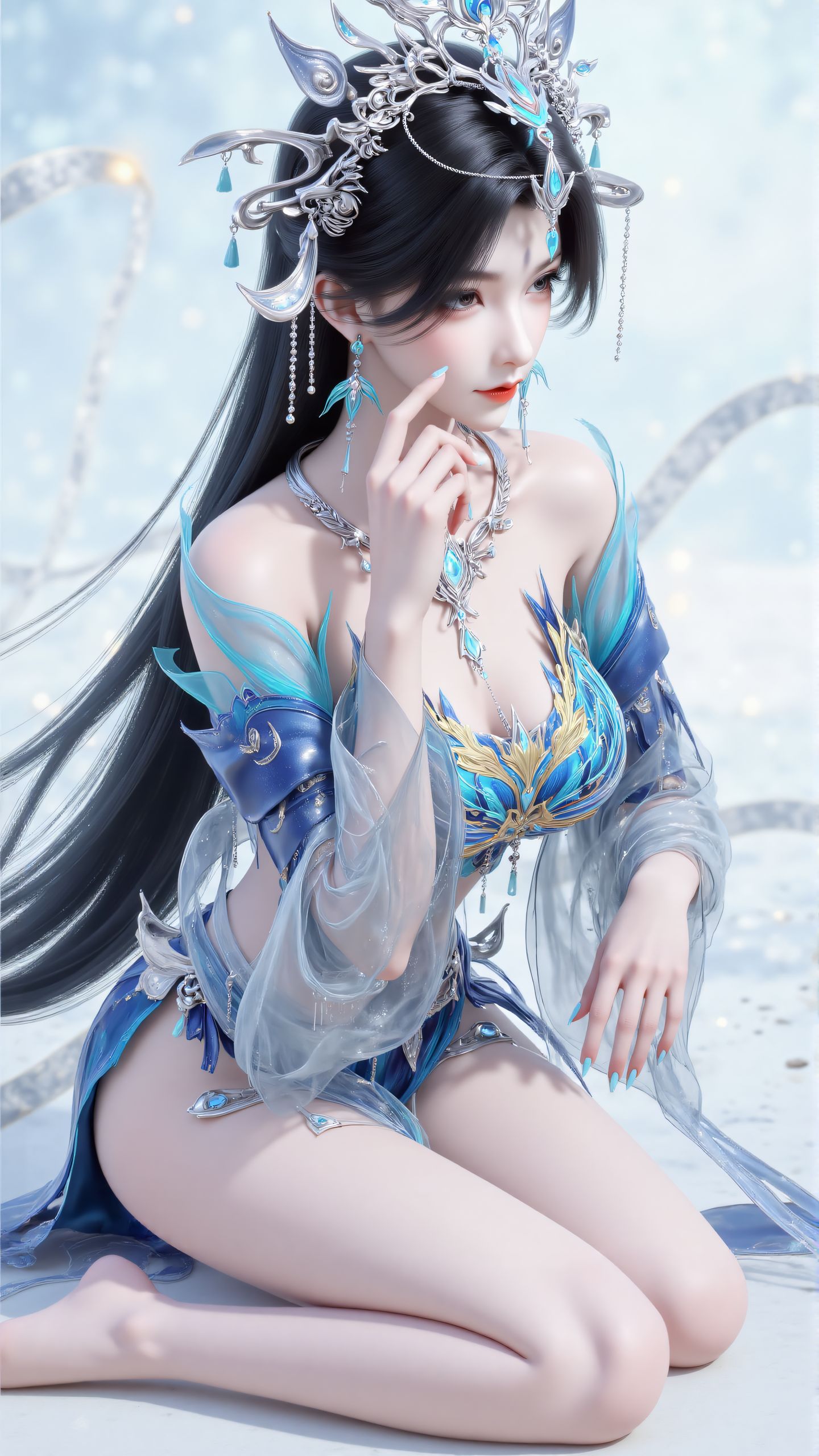 云深不知梦 燕倾菲同人 动漫国漫女神壁纸 皮裤 质感