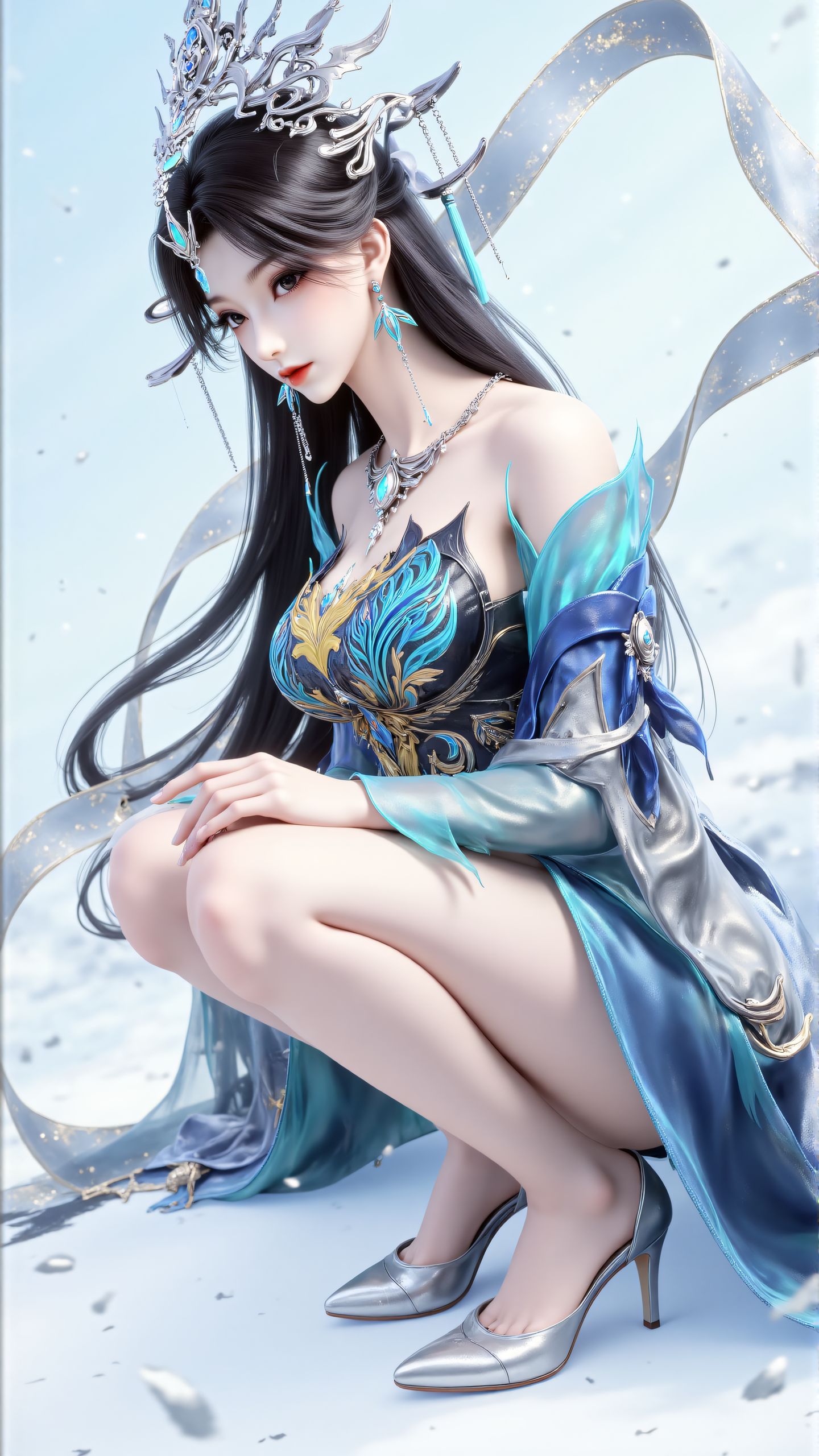 云深不知梦 燕倾菲同人 动漫国漫女神壁纸 皮裤 质感