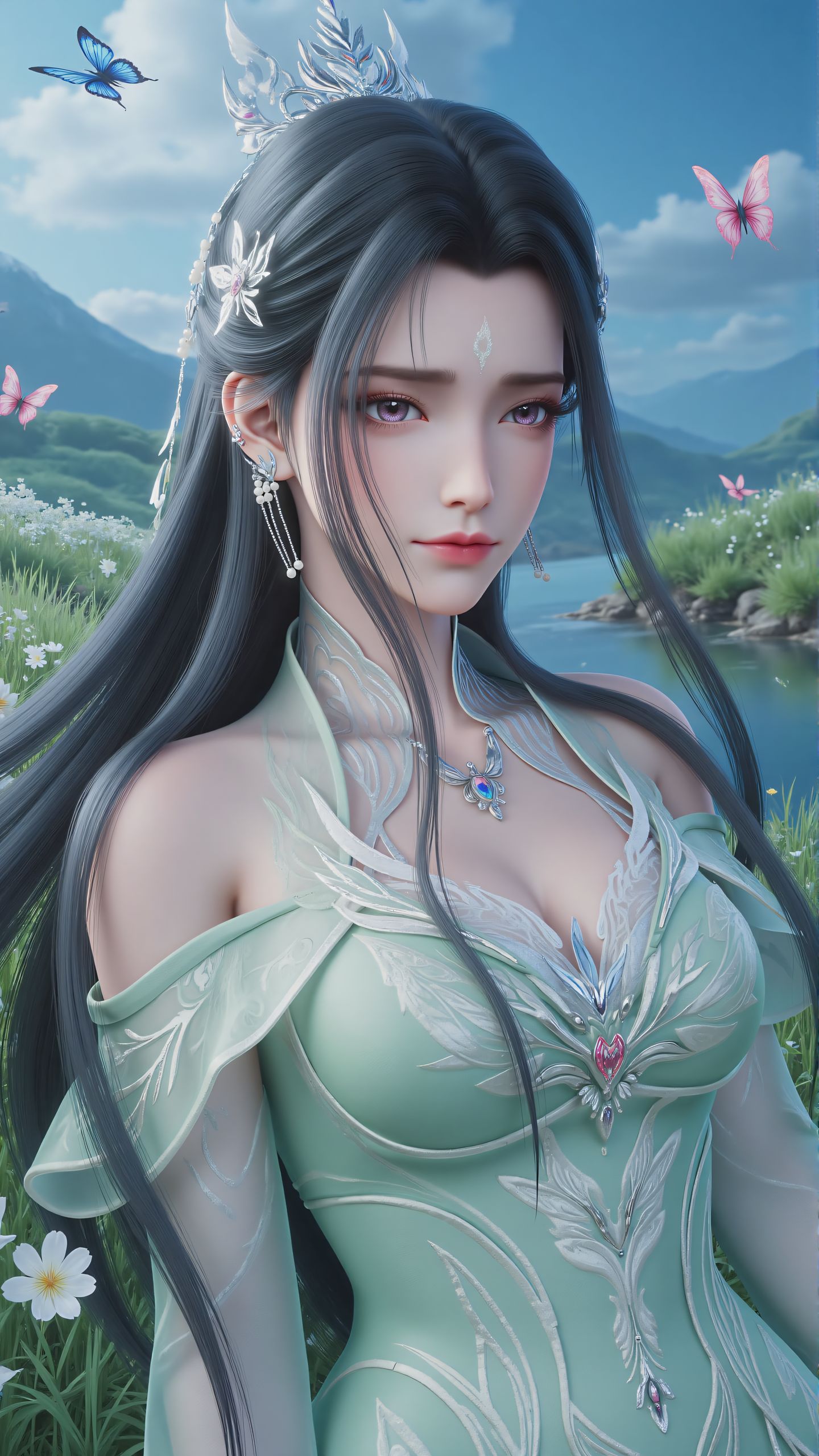 诛仙 陆雪琪唯美同人壁纸 国漫女神壁纸 诛仙动画 质感 超高清