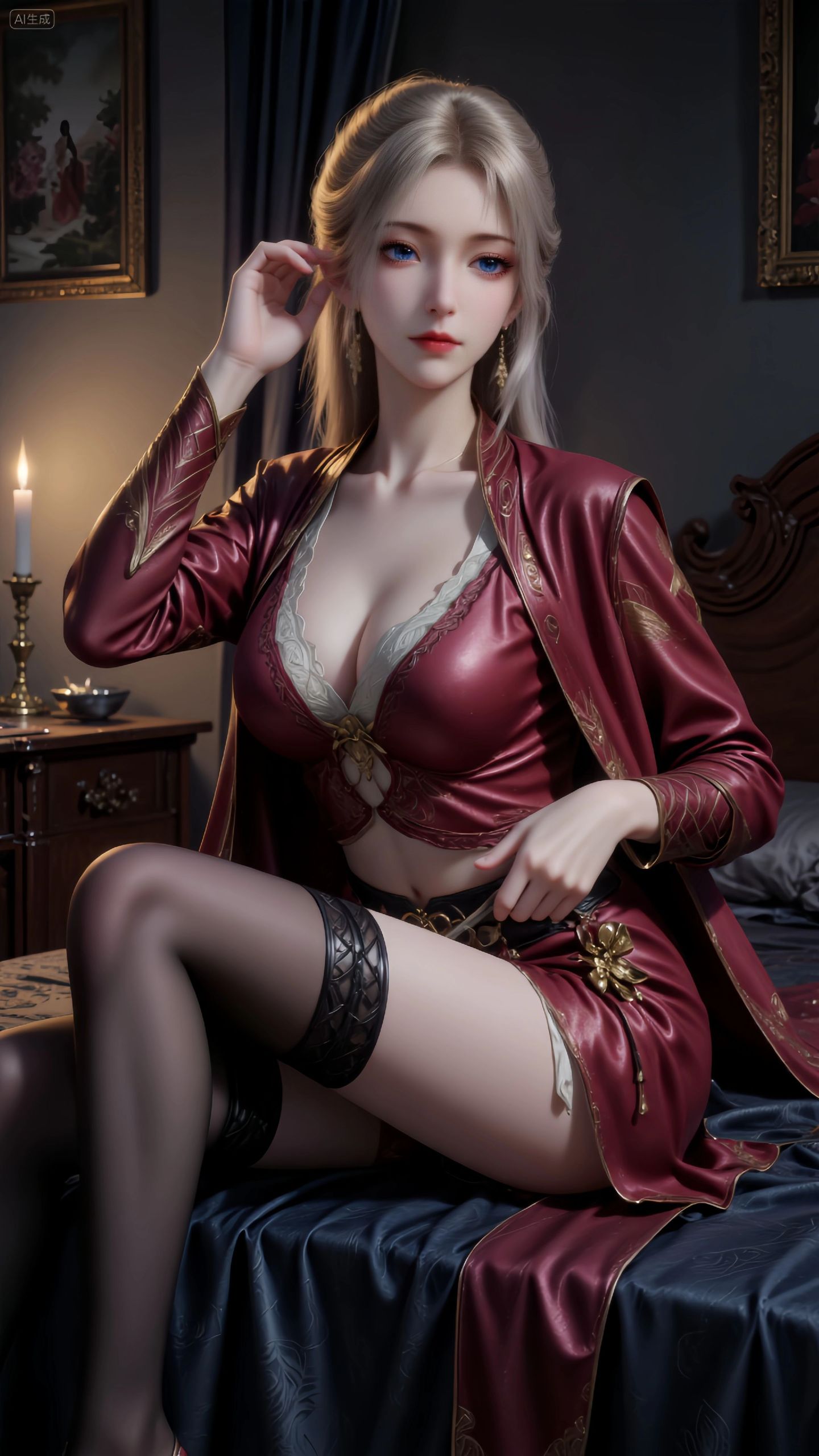 慕沛灵 凡人修仙传 丝袜黑丝 睡衣 动漫美女壁纸图片