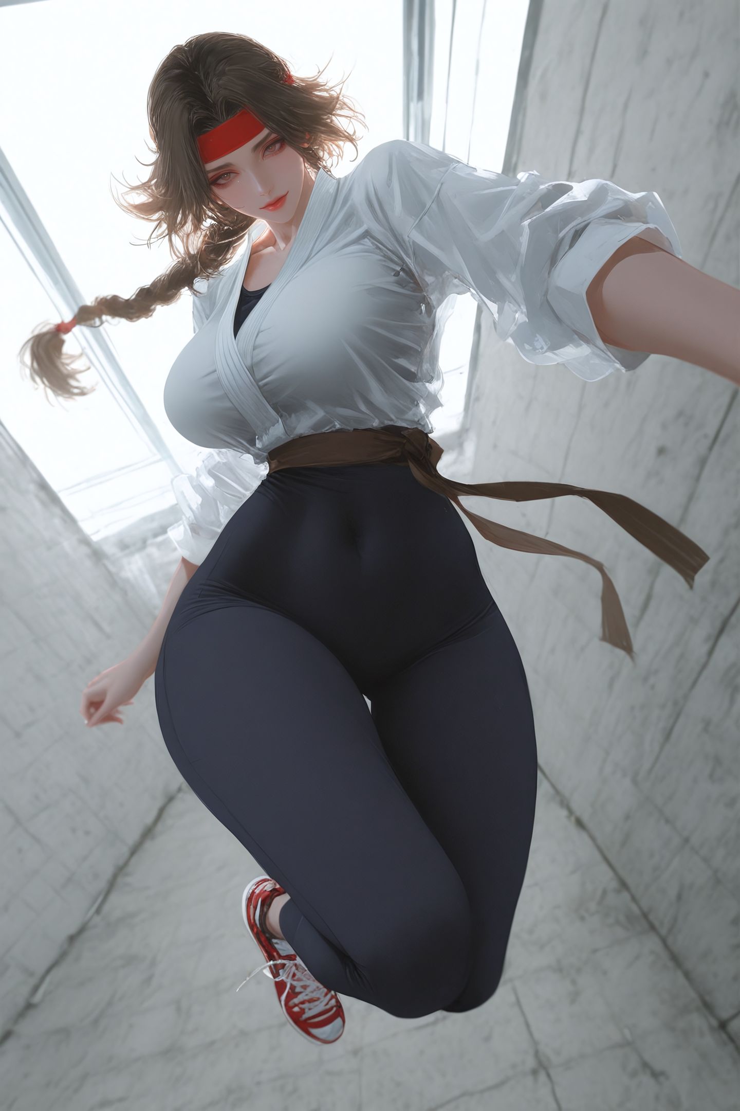 坂崎由莉 拳皇 二次元游戏人物二创 瑜伽裤