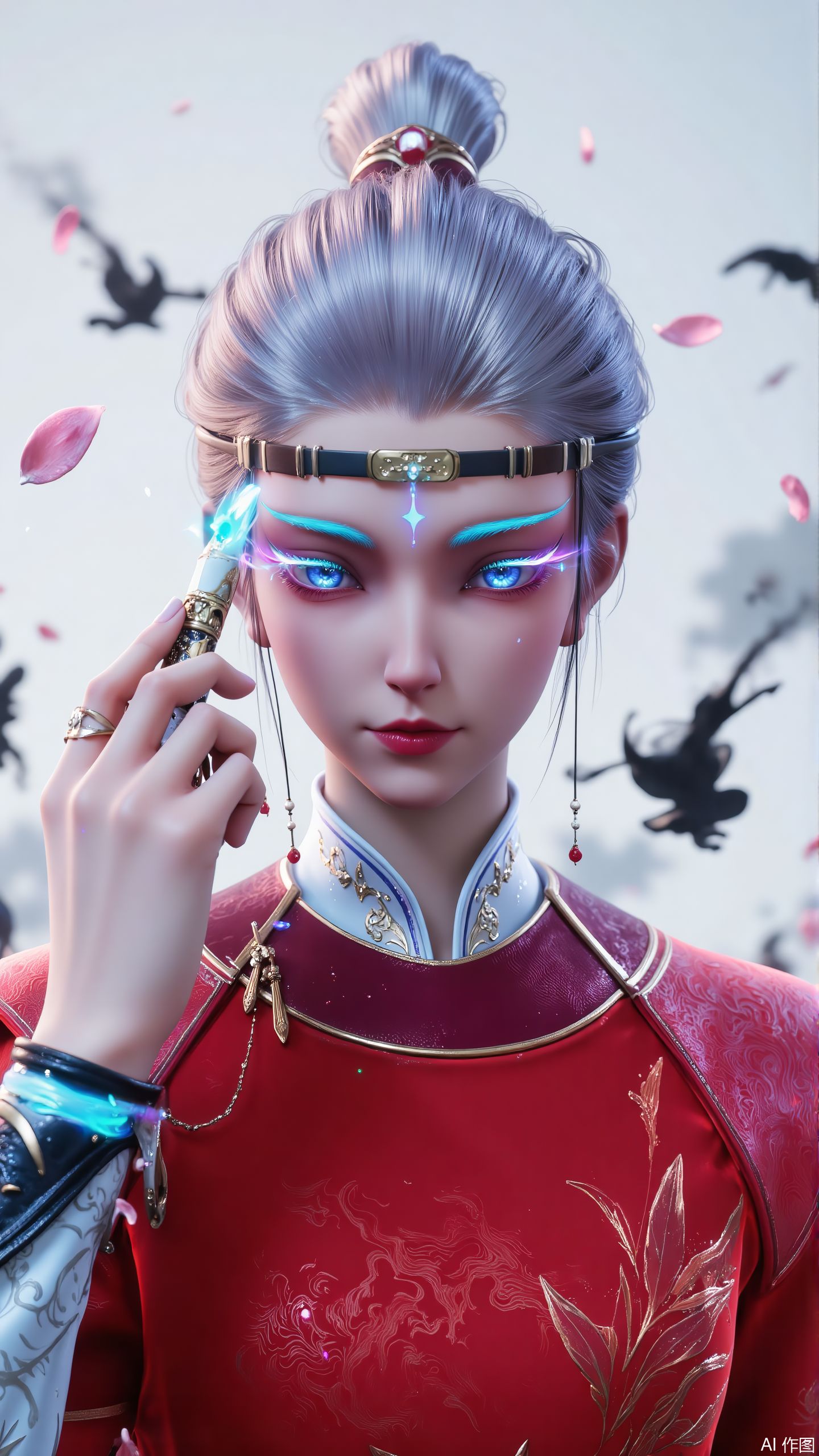 沧元图异画官 画眉知画 ai绘画 国漫女神