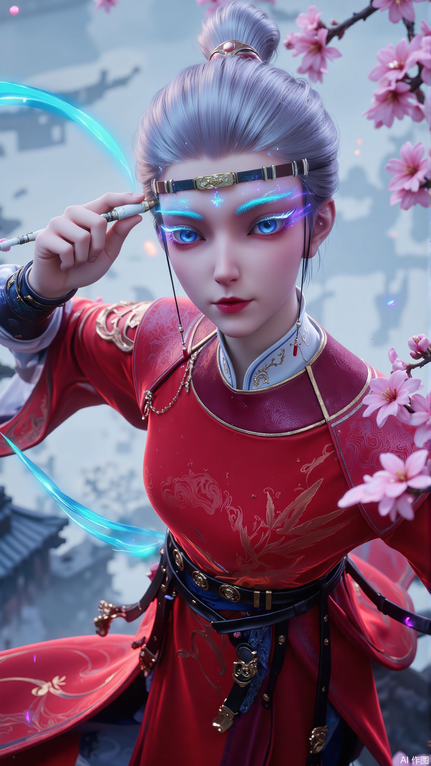 沧元图异画官 画眉知画 ai绘画 国漫女神