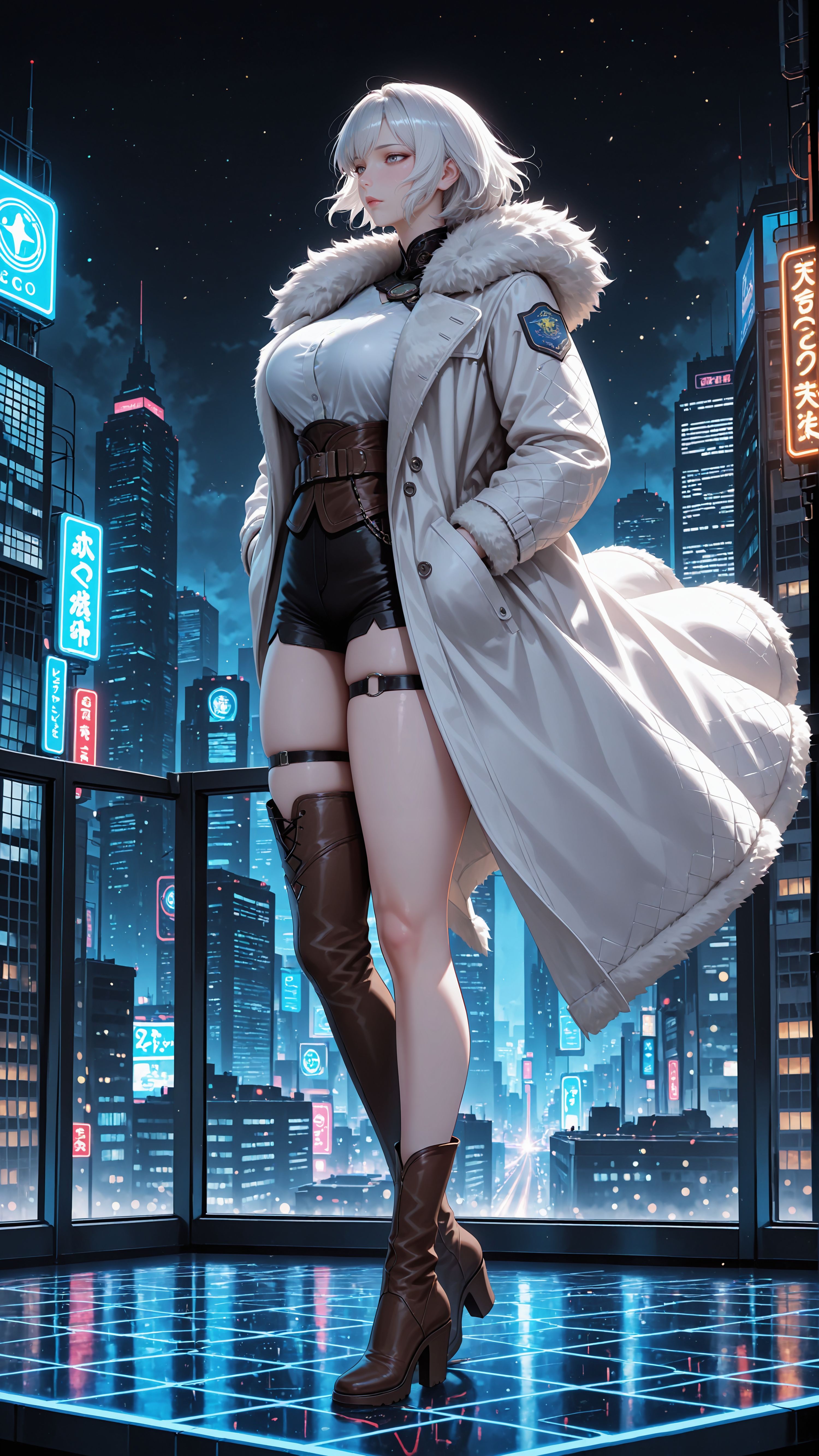 白月魁 4k高清壁纸 灵笼 国漫女神 御姐 ai绘画美图