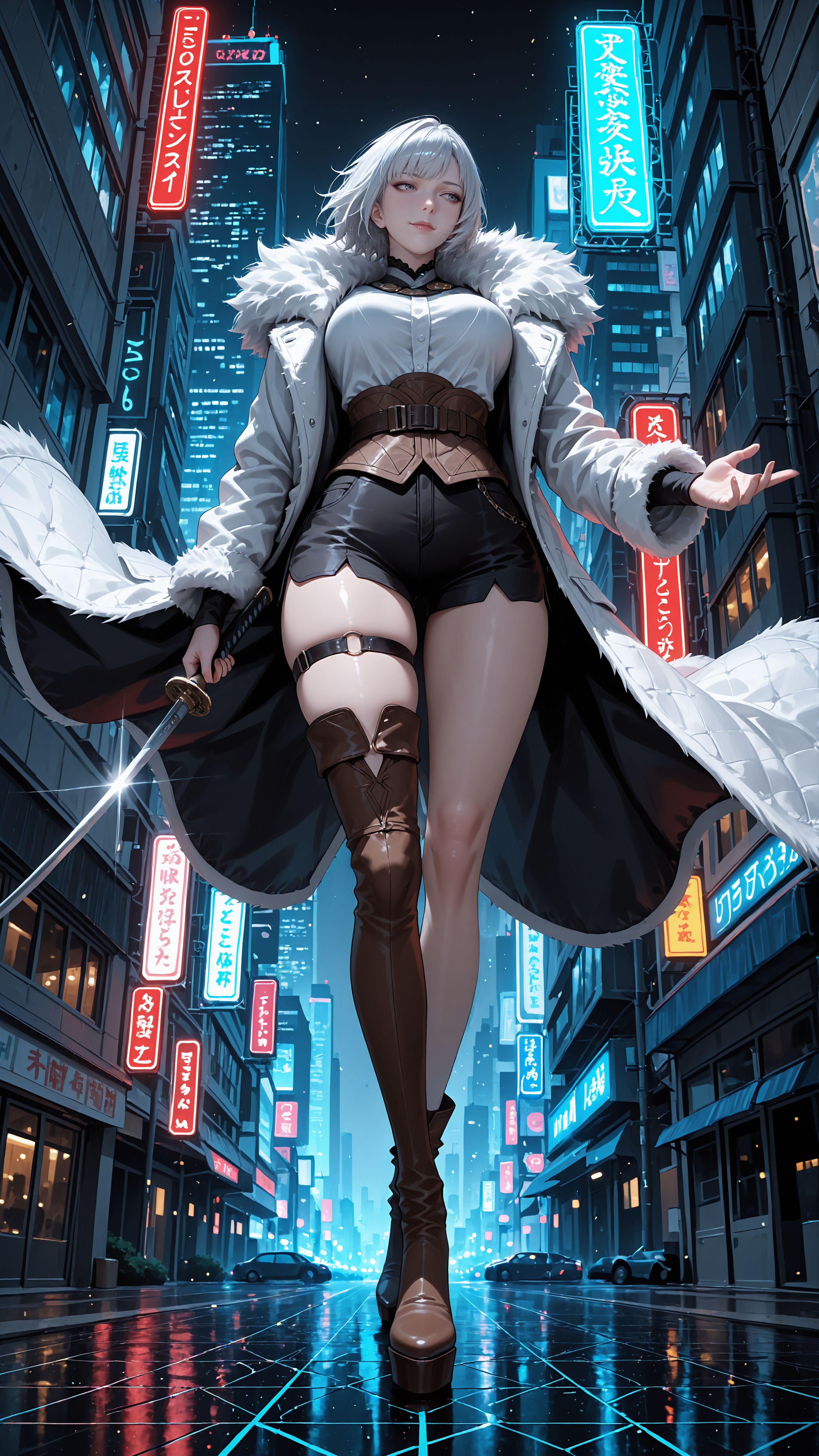 白月魁 4k高清壁纸 灵笼 国漫女神 御姐 ai绘画美图