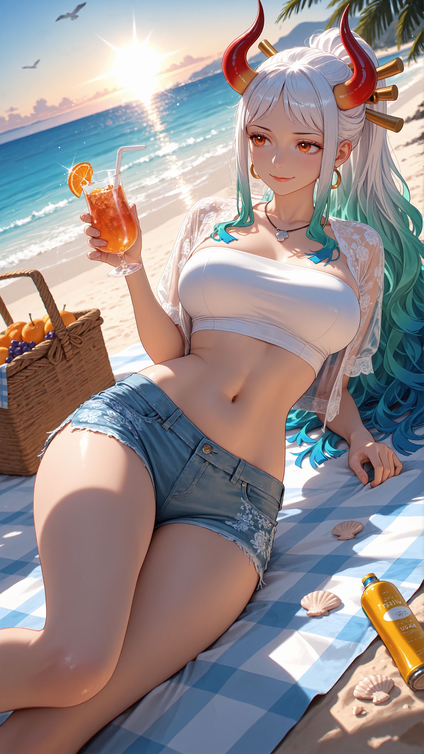 海贼王 女帝汉库克 同人 ai绘画壁纸