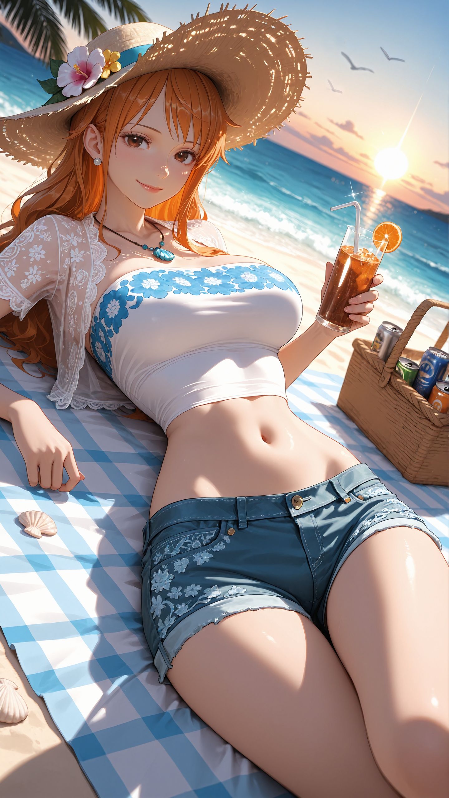 海贼王 女帝汉库克 同人 ai绘画壁纸