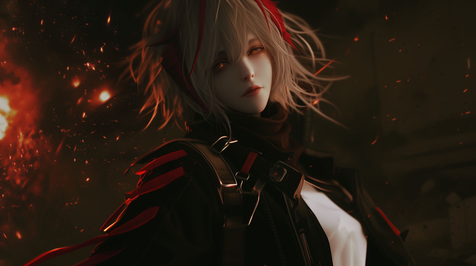 明日方舟 夕 斯卡蒂 维什戴尔 电脑壁纸