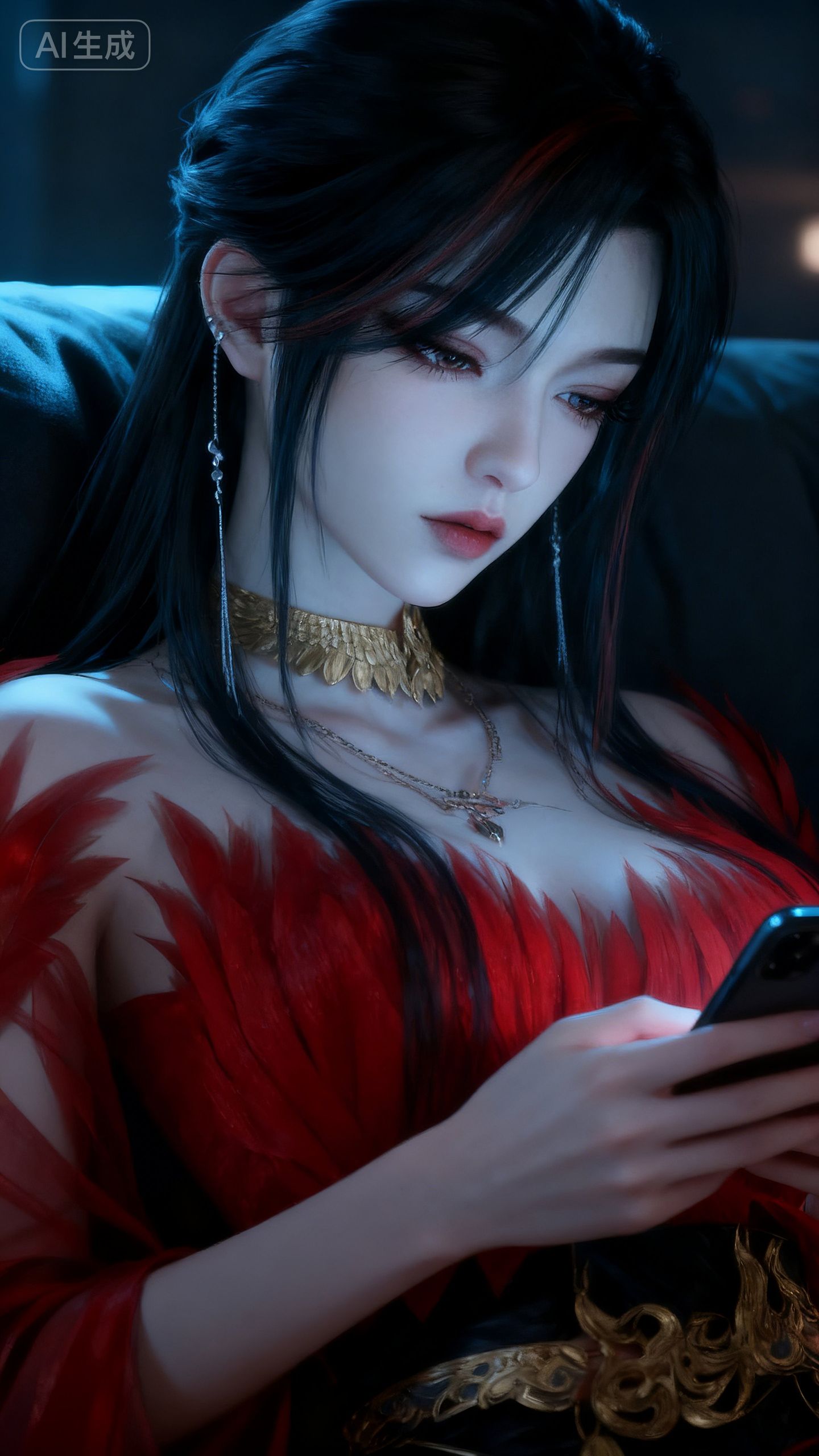 神国之上赵襄儿 国漫美女 AI绘画 古风动漫壁纸