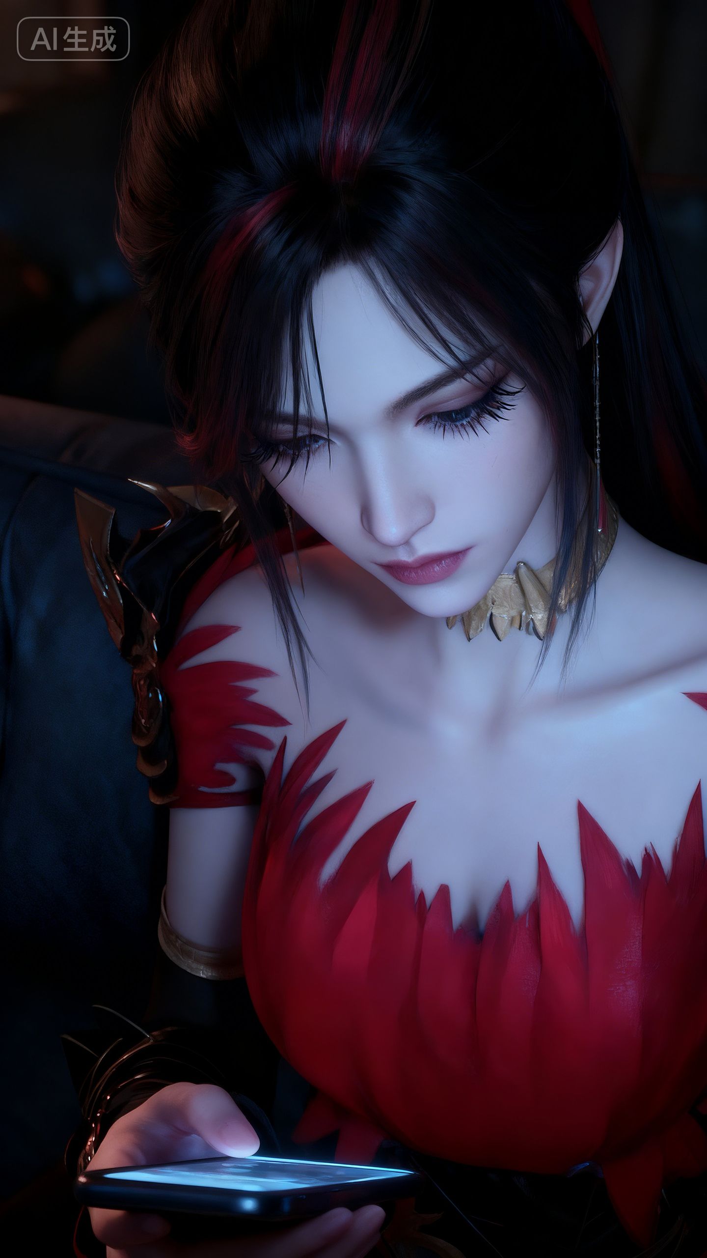 神国之上赵襄儿 国漫美女 AI绘画 古风动漫壁纸