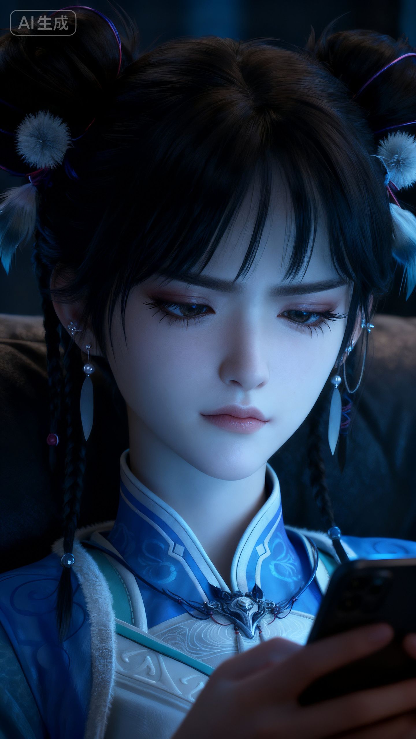 神国之上宁小龄 不屑小表情 古风结合现代 壁纸 国漫