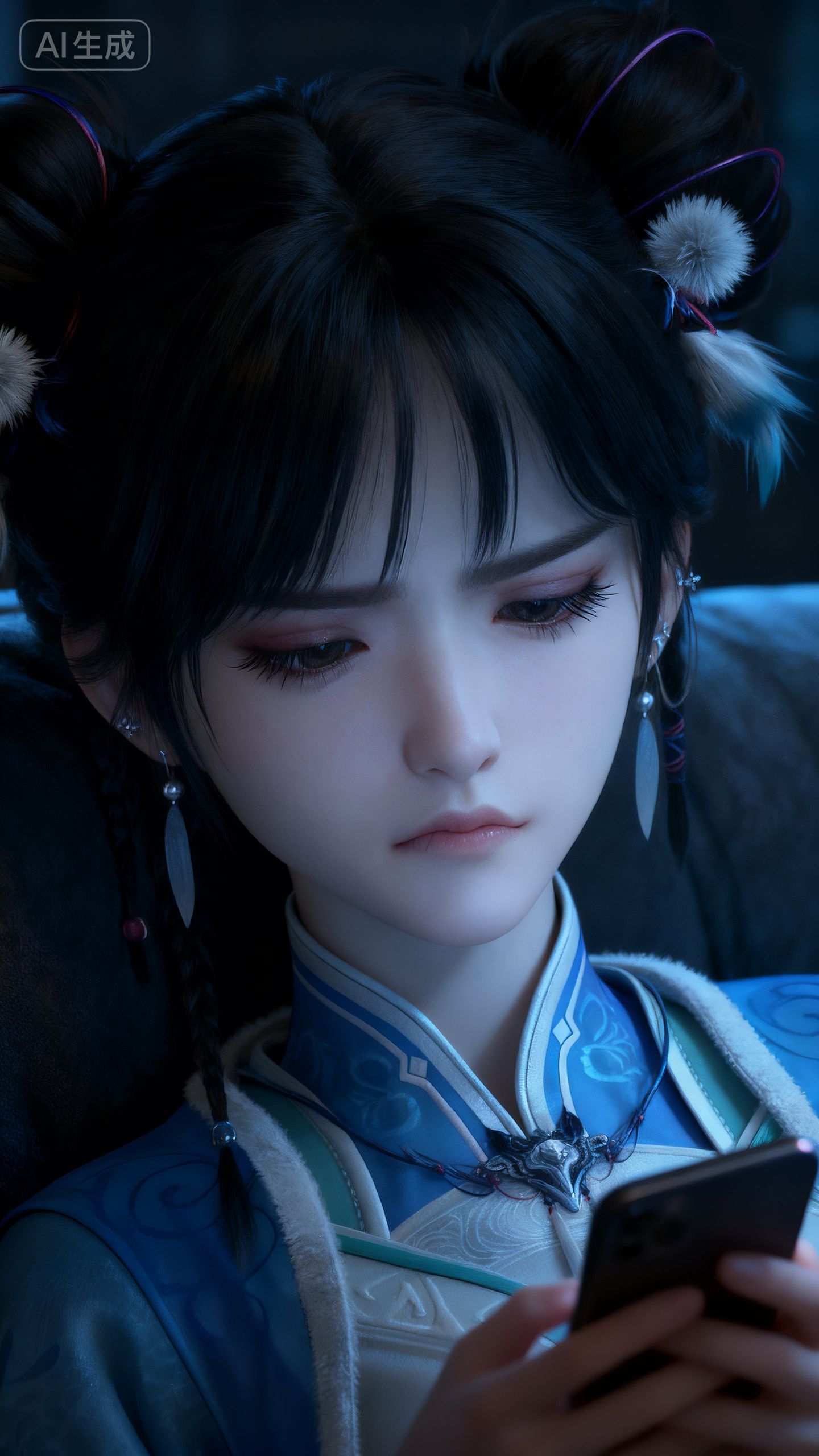 神国之上宁小龄 不屑小表情 古风结合现代 壁纸 国漫