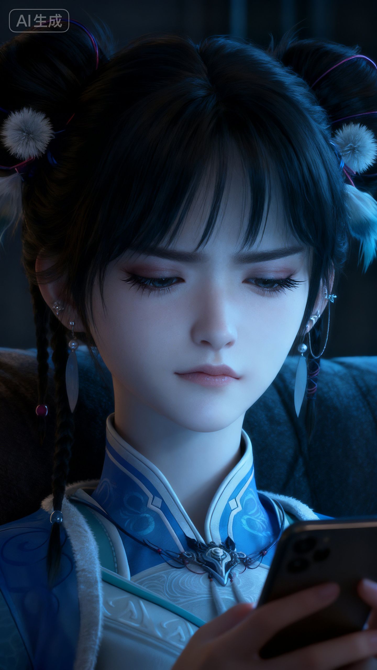 神国之上宁小龄 不屑小表情 古风结合现代 壁纸 国漫