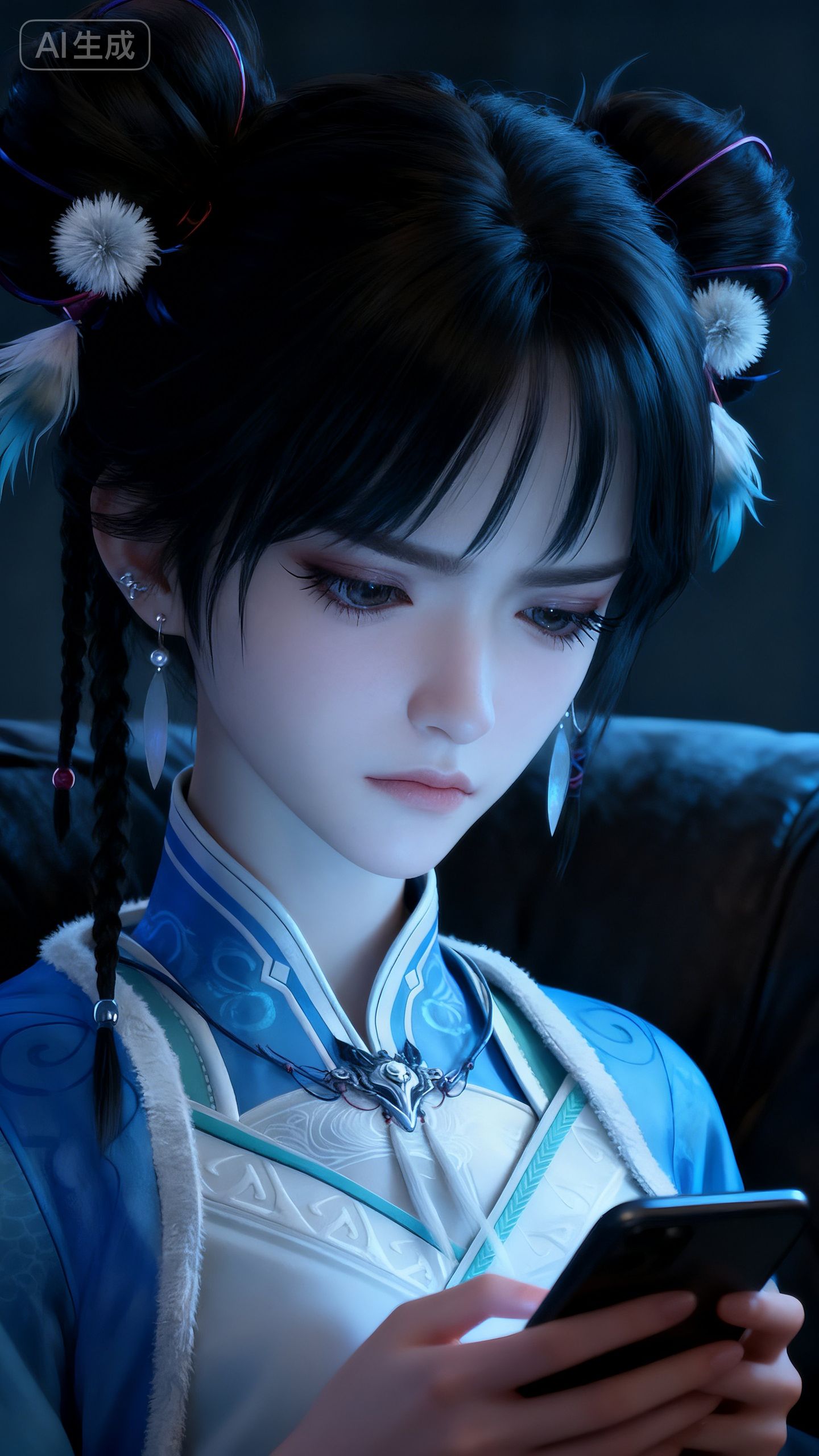 神国之上宁小龄 不屑小表情 古风结合现代 壁纸 国漫