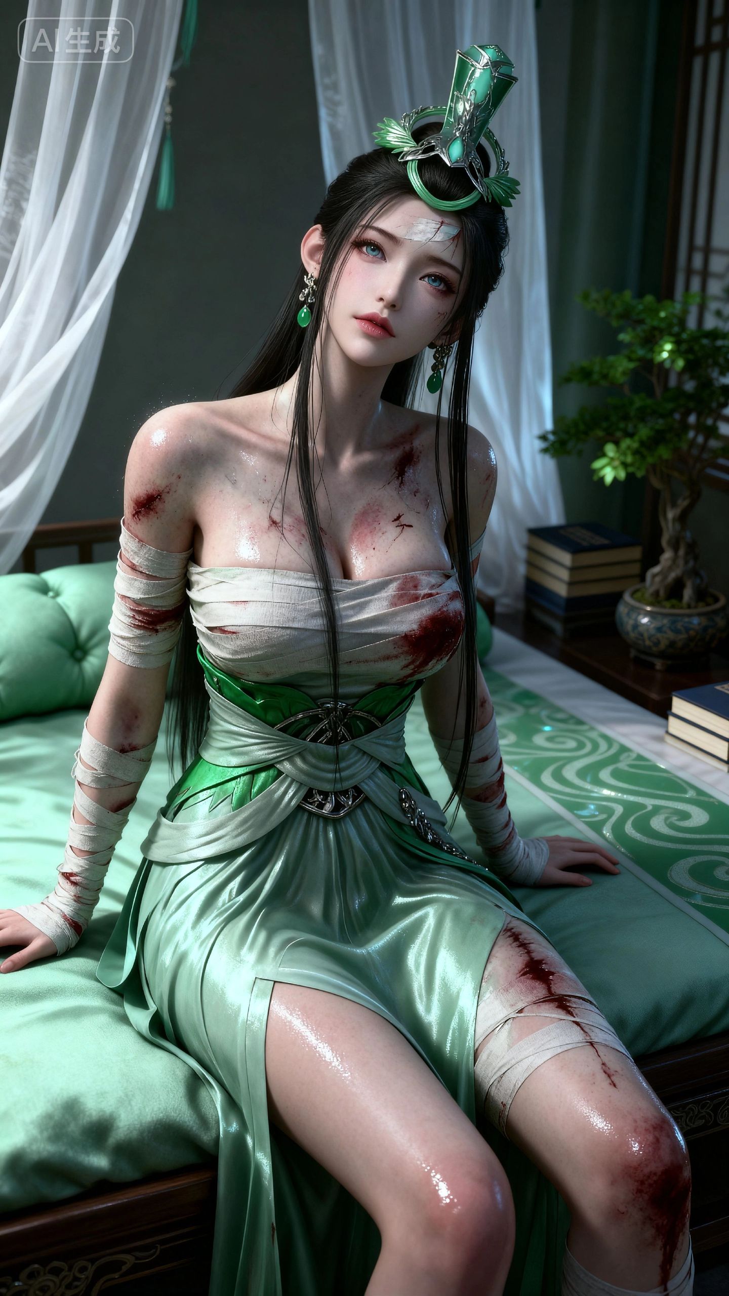 神国之上 战损版的陆嫁嫁 国漫女神图片壁纸分享推荐 热门