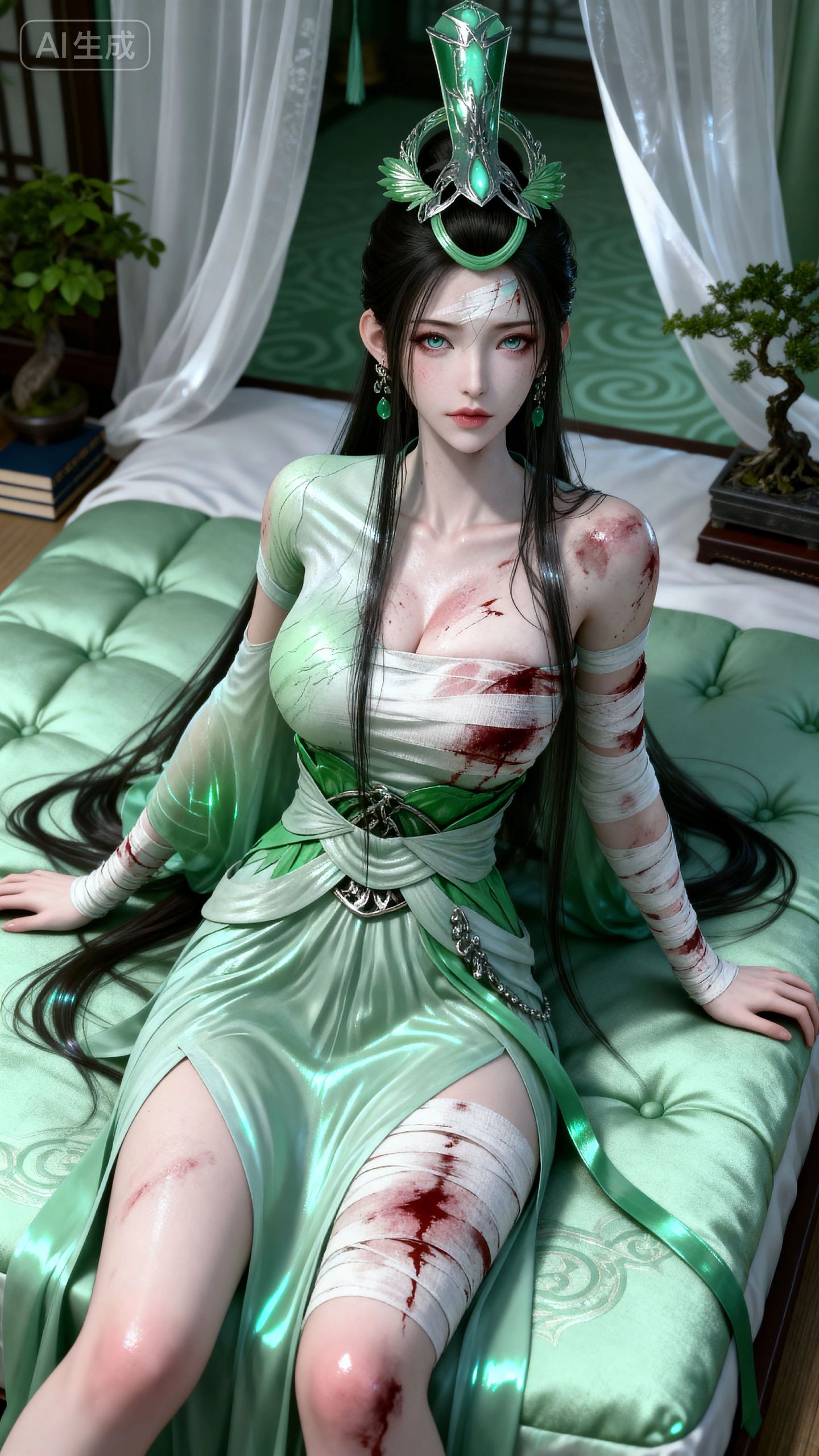 神国之上 战损版的陆嫁嫁 国漫女神图片壁纸分享推荐 热门