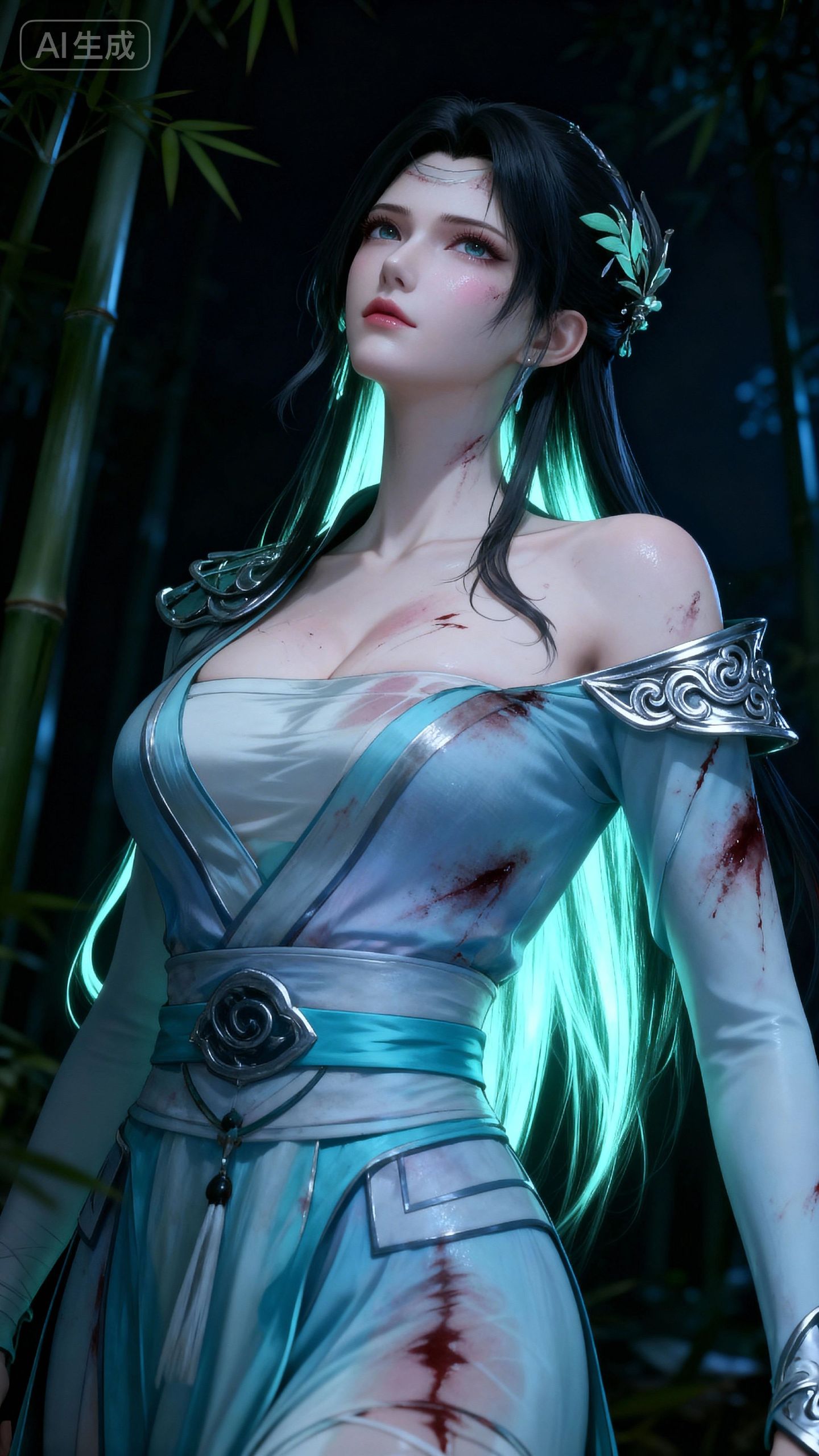 云韵壁纸 国漫女神 斗破苍穹 御姐美女 受伤