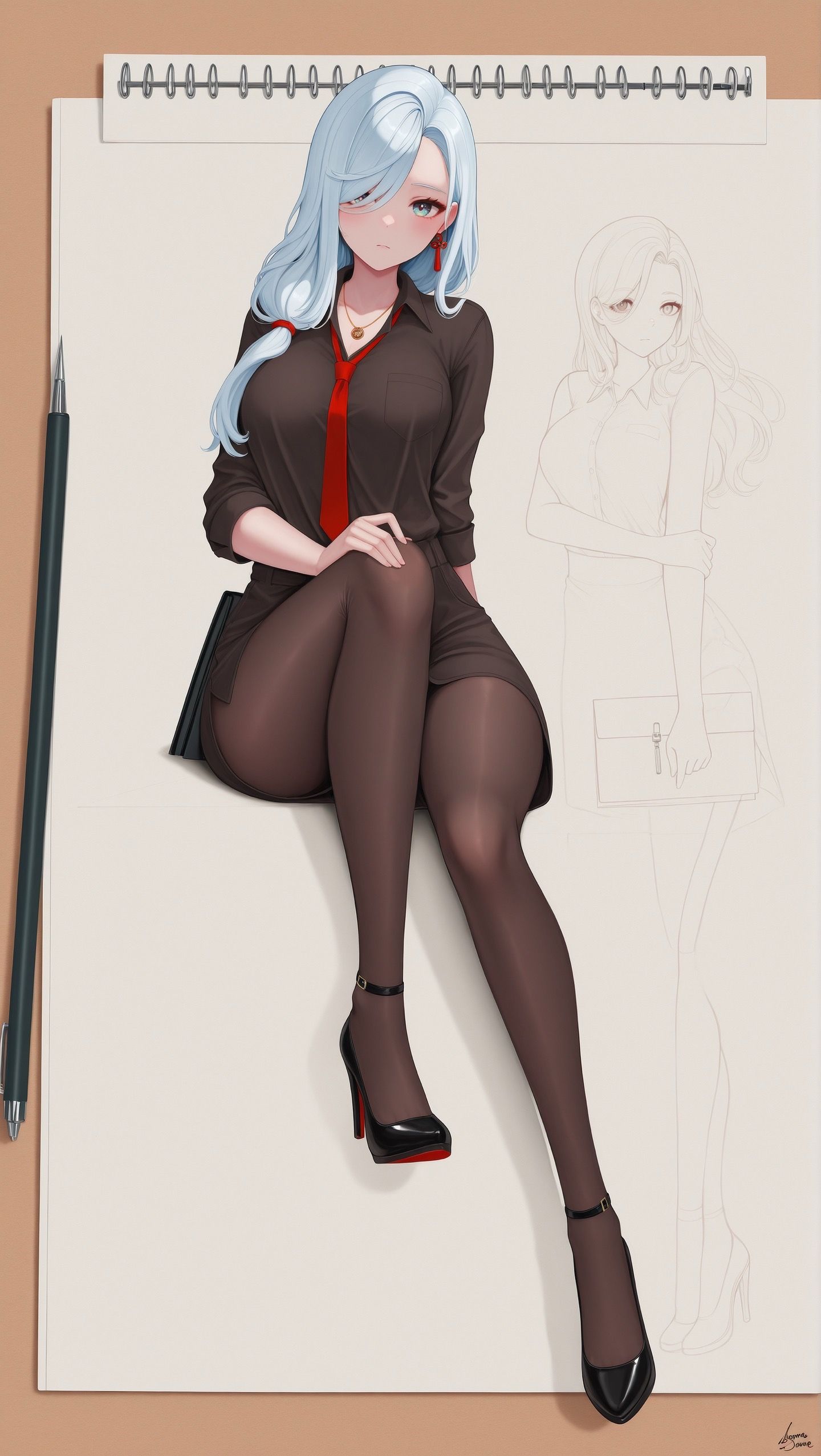 原神申鹤 平面动画风格 二次元游戏壁纸 好看