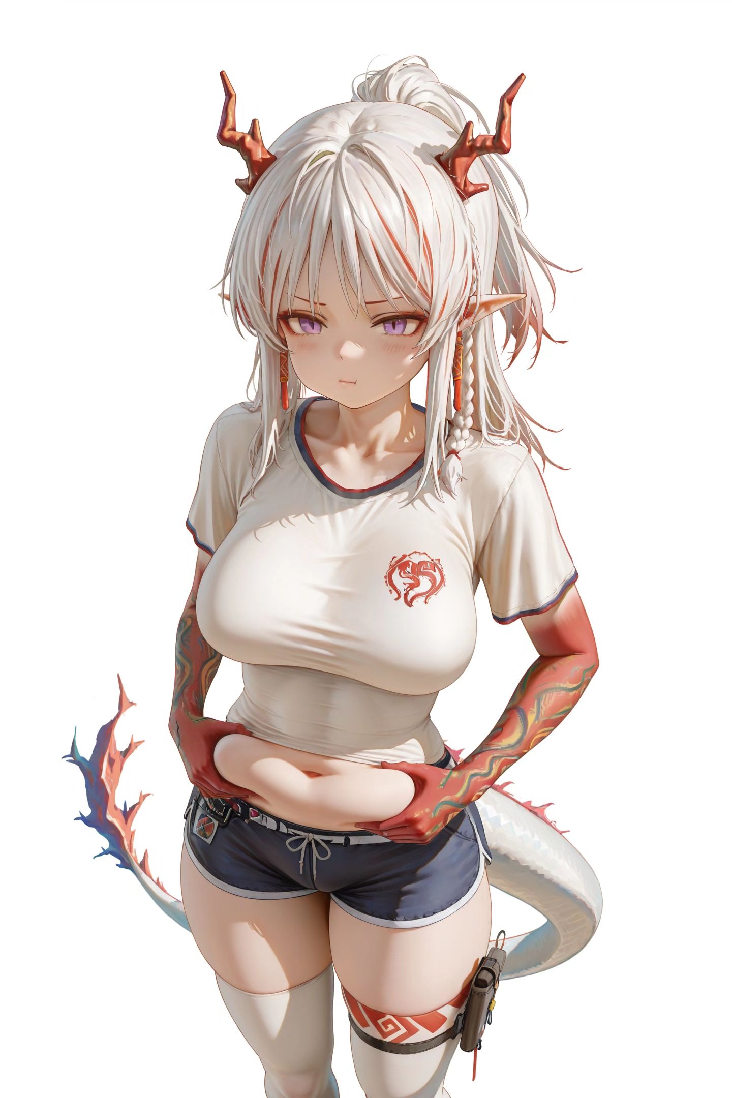 明日方舟年 可爱微胖 调皮二次元游戏角色少女