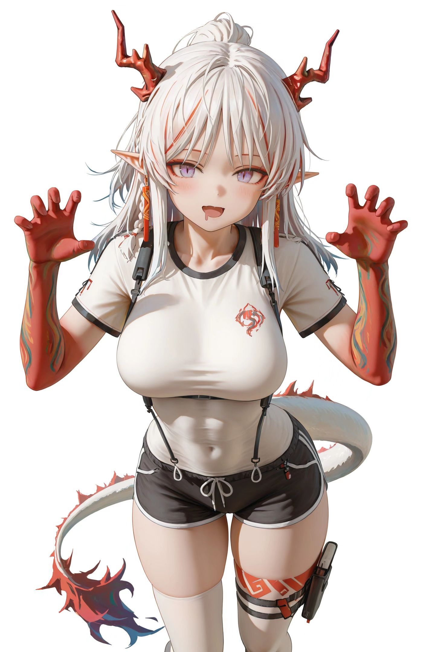 明日方舟年 可爱微胖 调皮二次元游戏角色少女