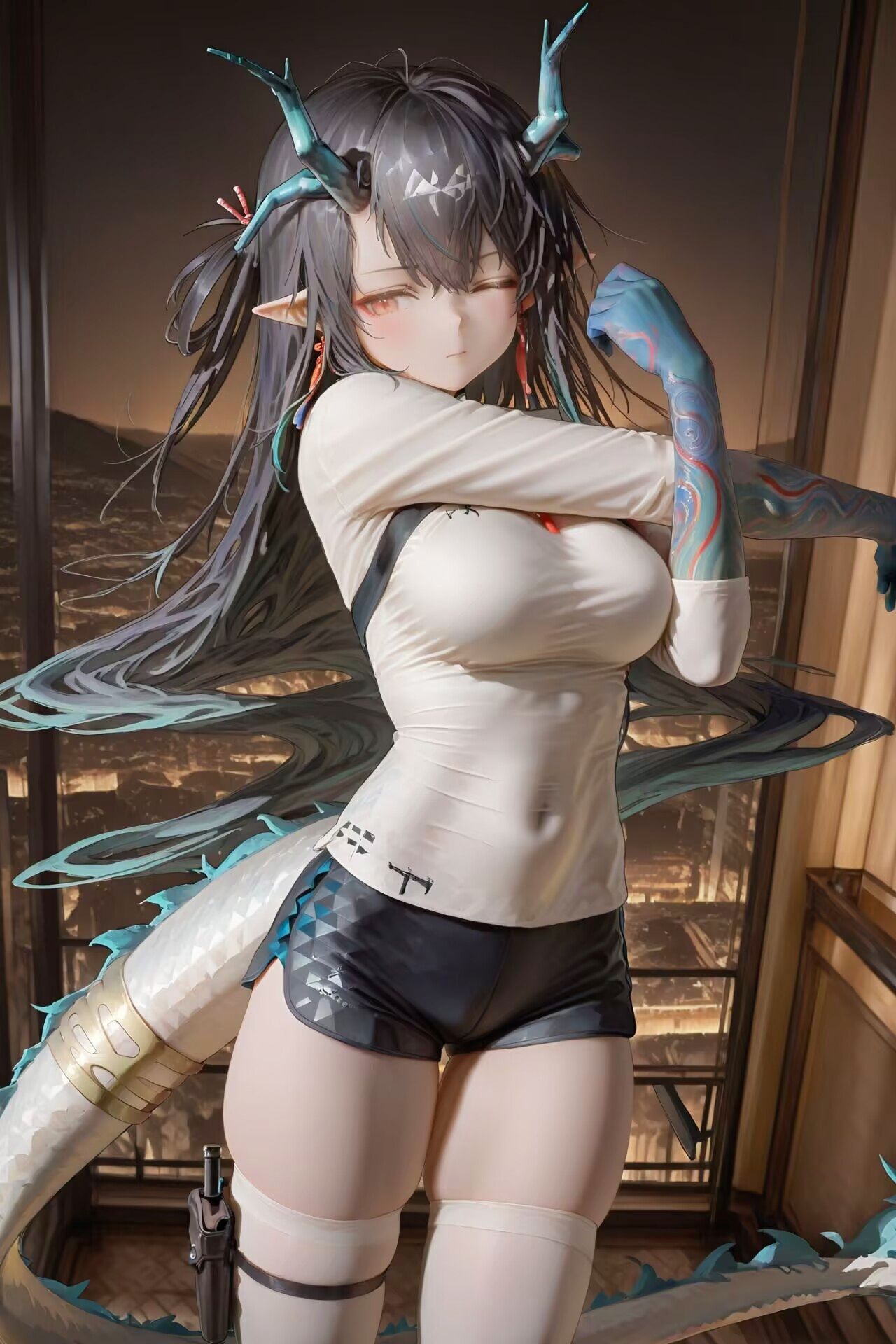 小西瓜 明日方舟 夕 俏皮 二次元游戏角色 可爱女孩