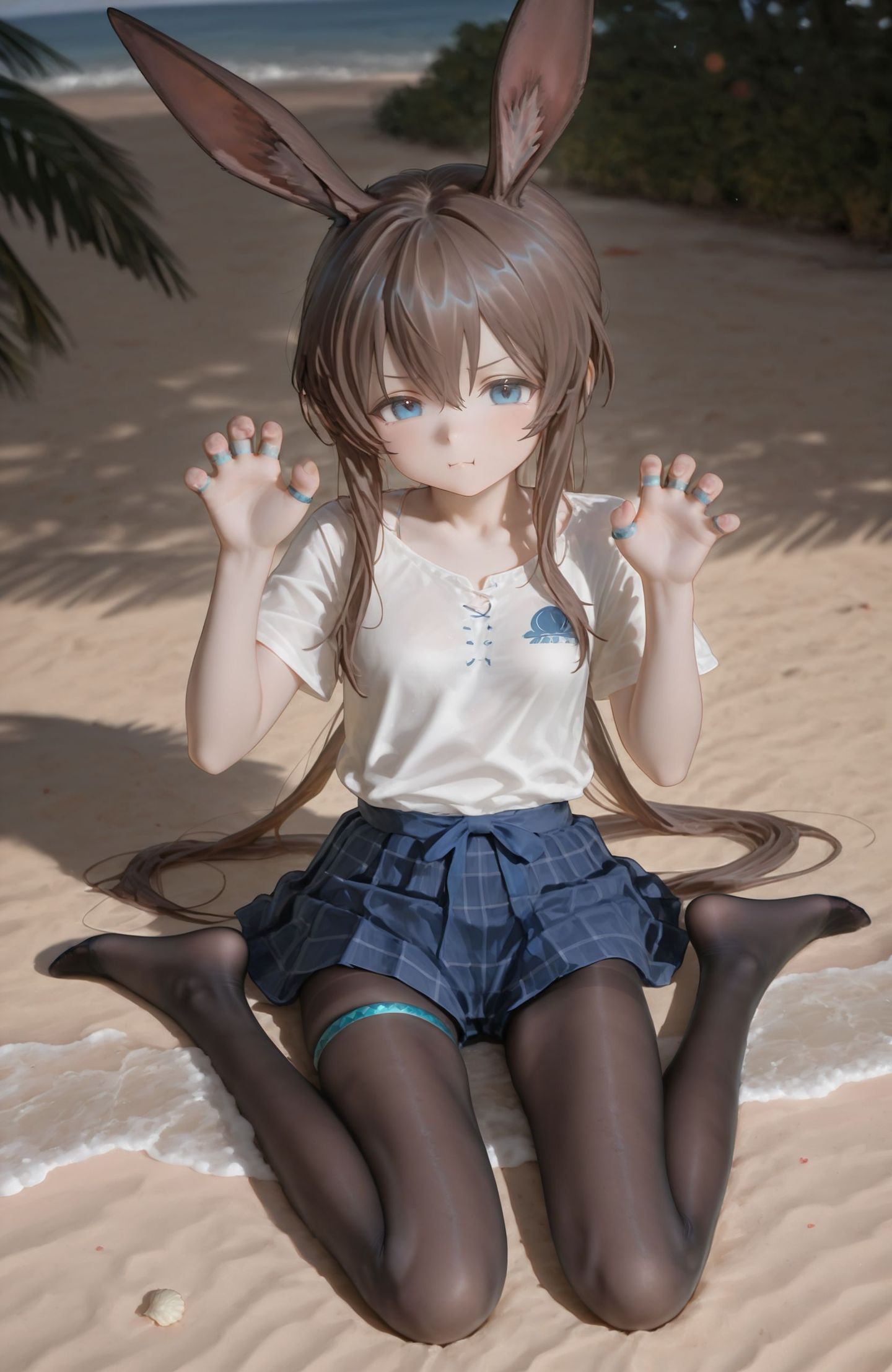 兔兔 明日方舟阿米娅 黑丝永远的神 白丝yyds