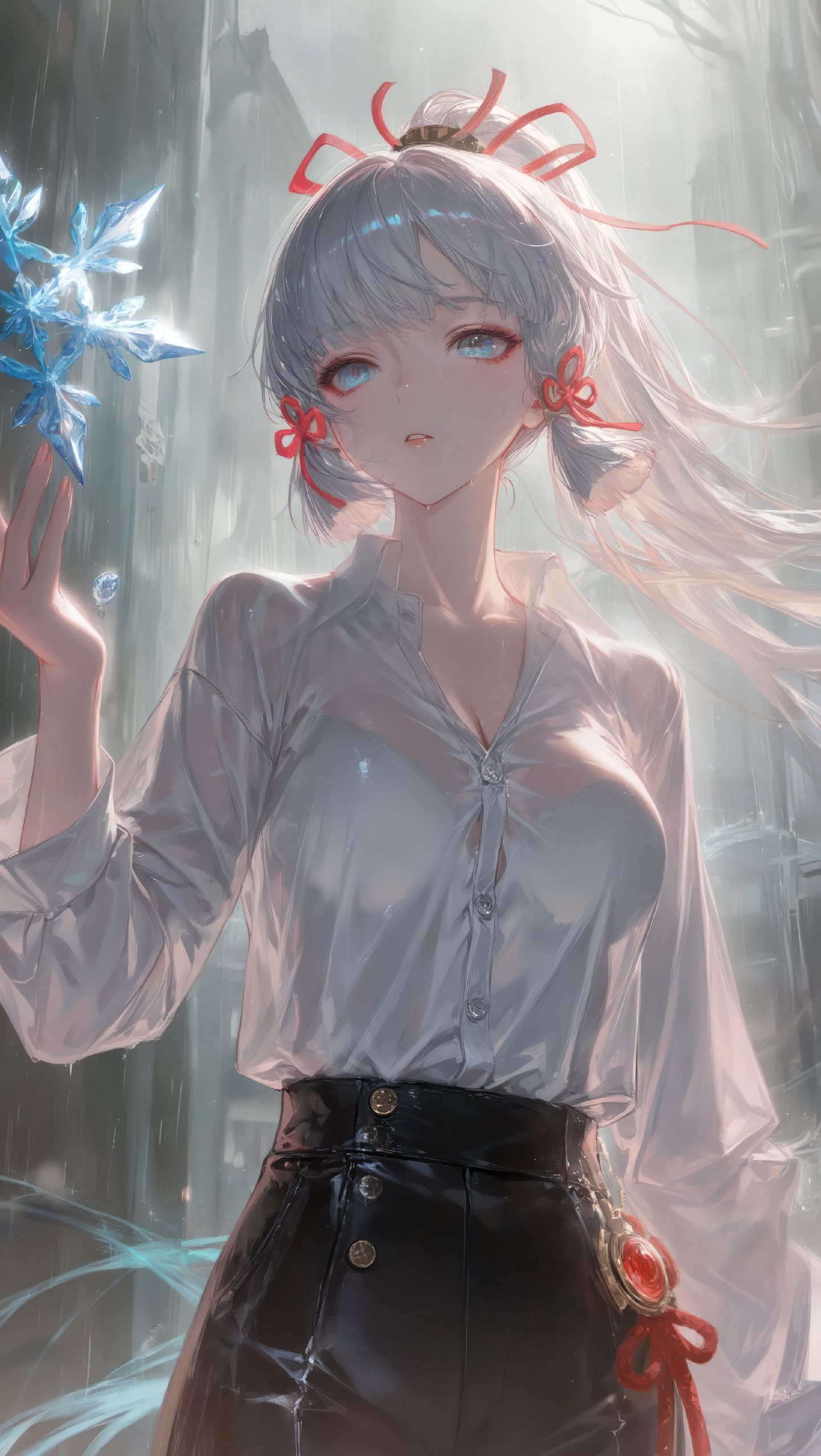 神里绫华壁纸 原神手机壁纸 风格唯美 游戏女孩