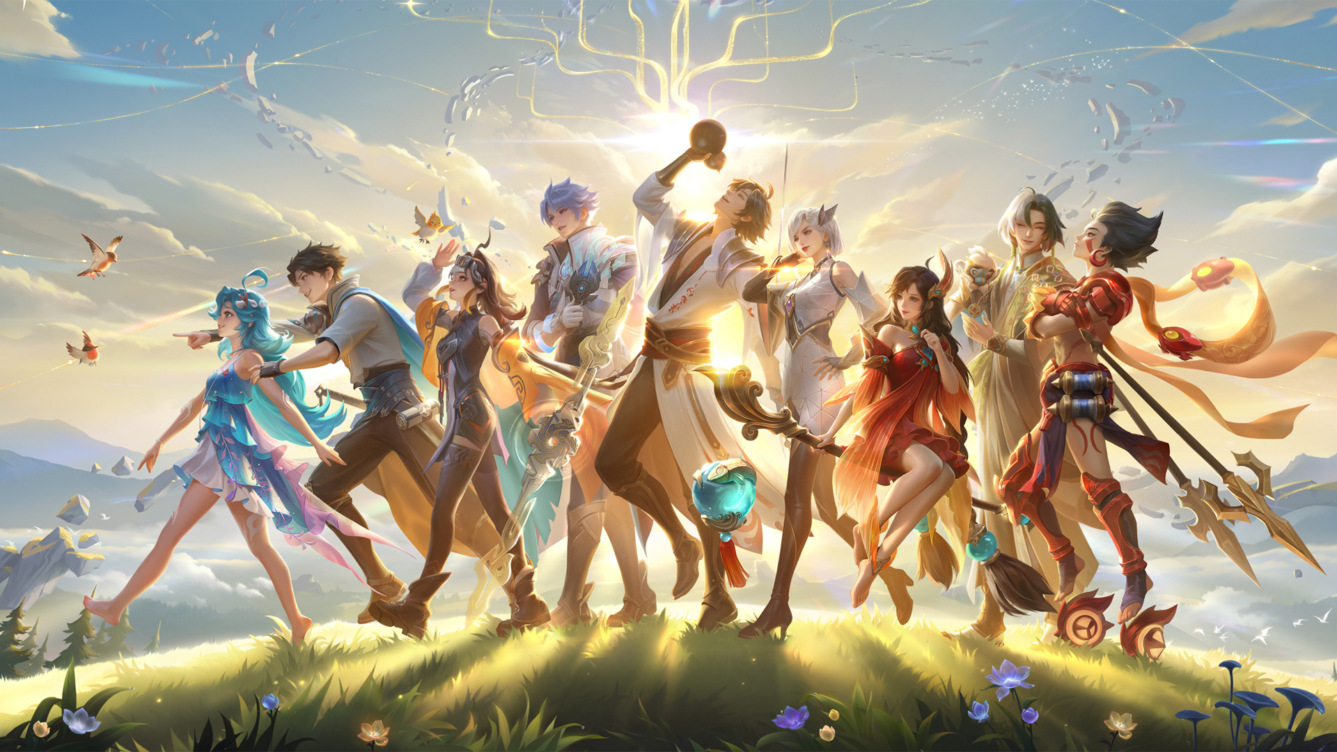 王者荣耀十周年海报高清壁纸 超清电脑壁纸