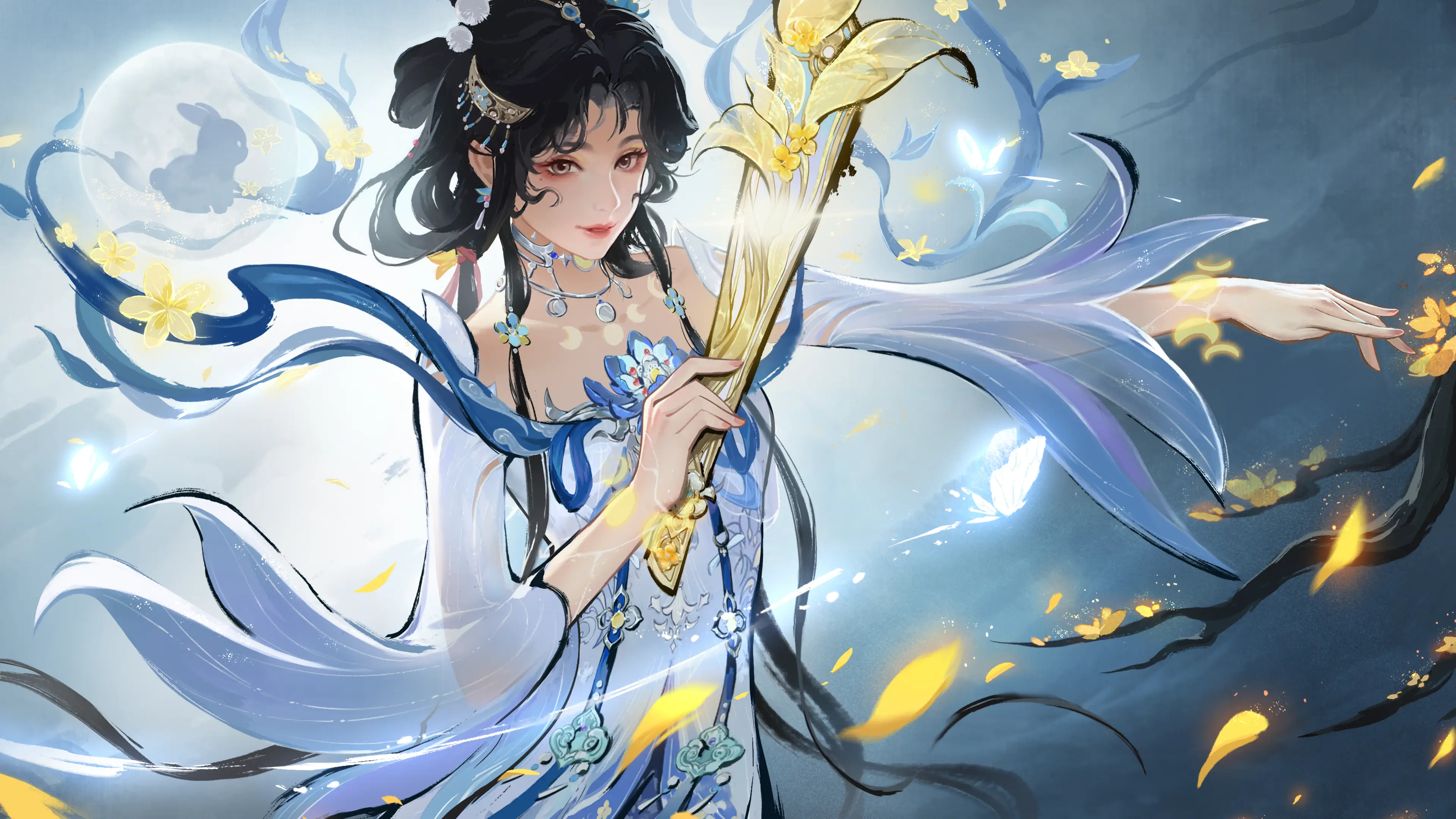 永劫无间手游角色 扇子 横版电脑桌面壁纸