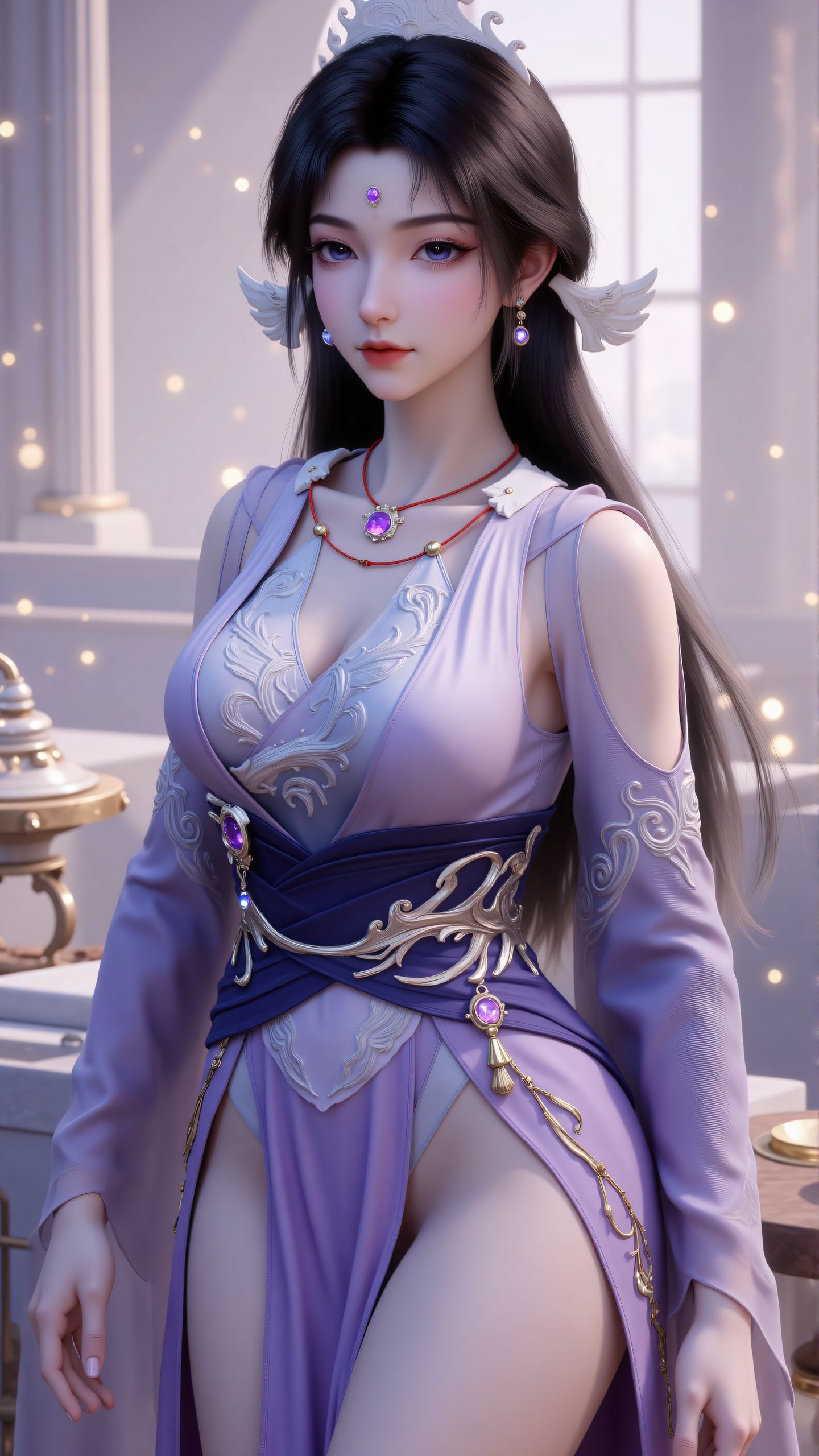 宋玉紫色 动漫国漫角色女神美女壁纸 凡人修仙传