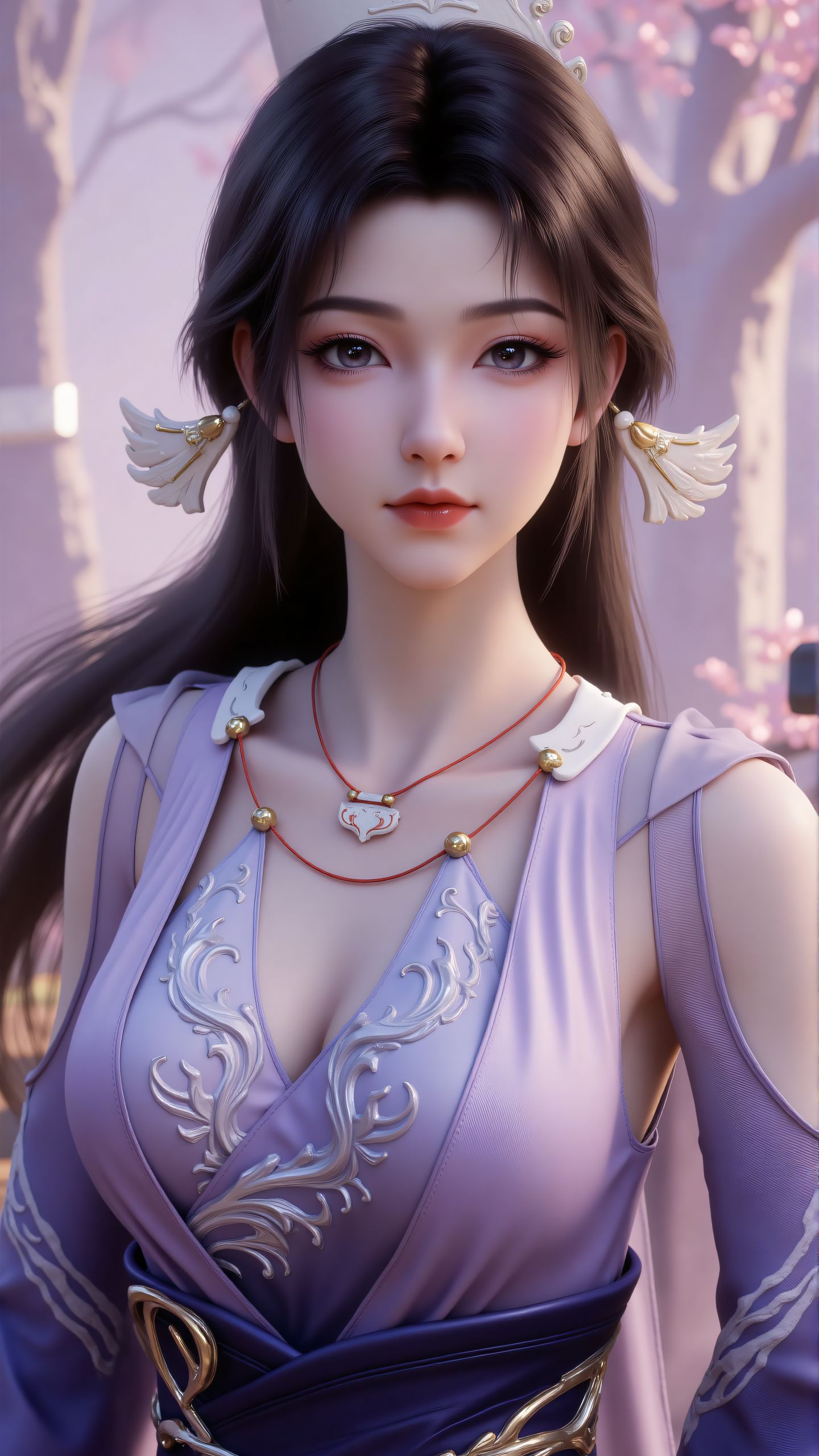 宋玉紫色 动漫国漫角色女神美女壁纸 凡人修仙传