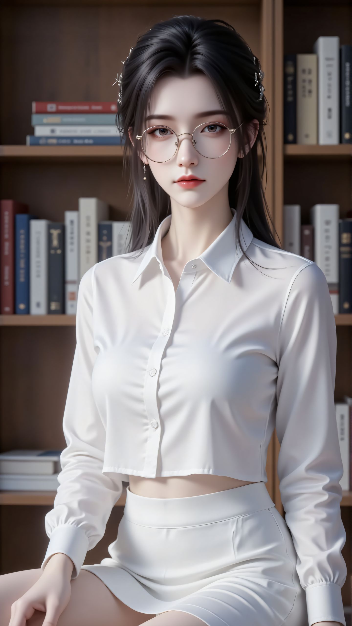 诛仙陆雪琪带眼镜好美 颜值担当 美女壁纸