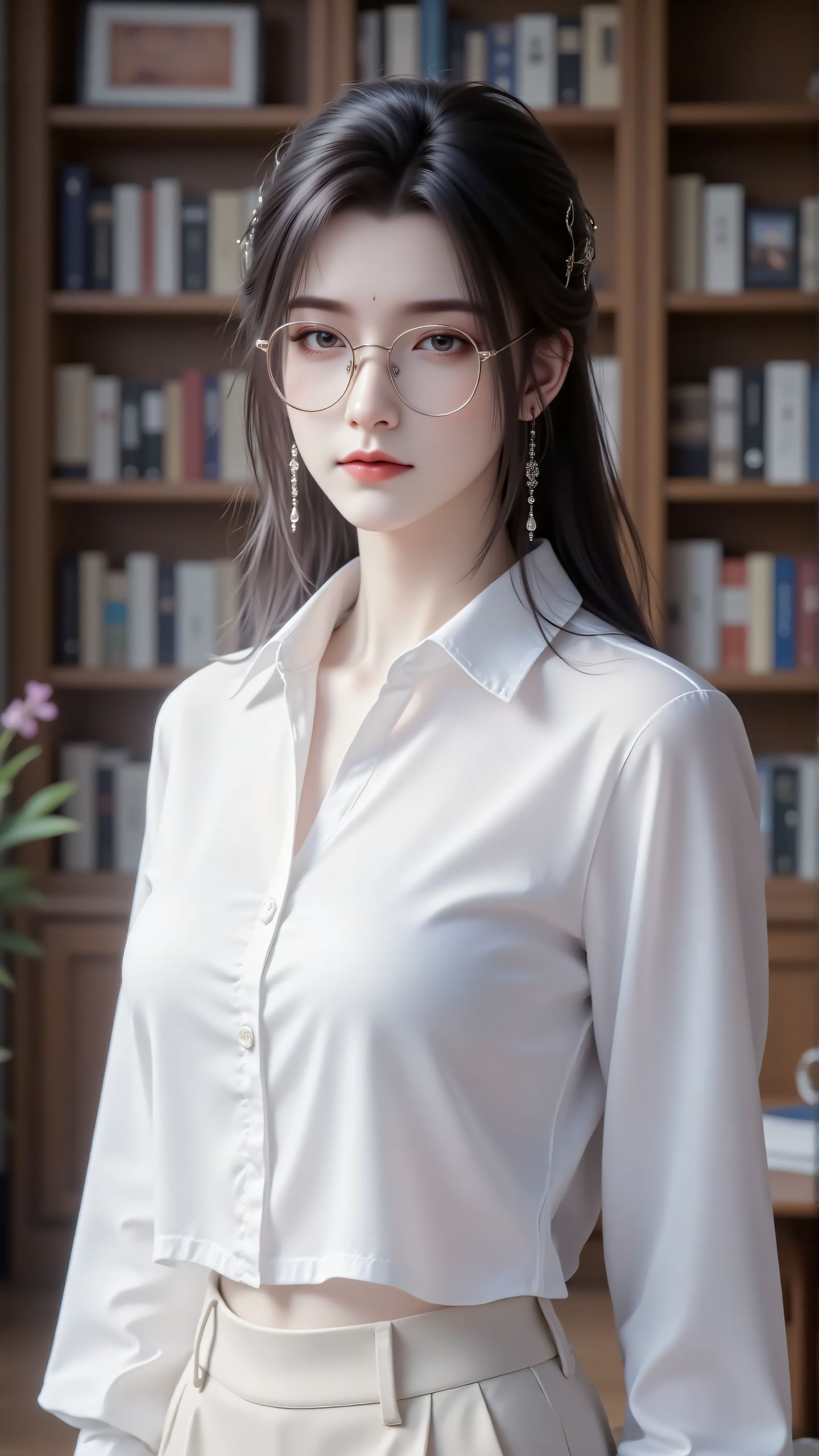 诛仙陆雪琪带眼镜好美 颜值担当 美女壁纸