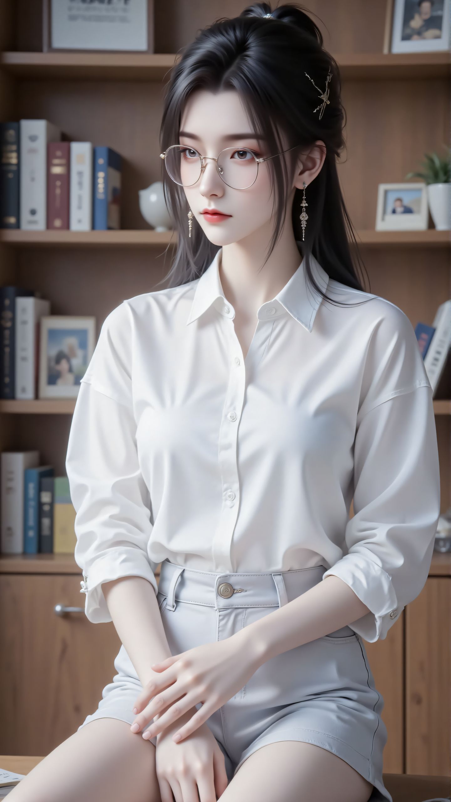 诛仙陆雪琪带眼镜好美 颜值担当 美女壁纸