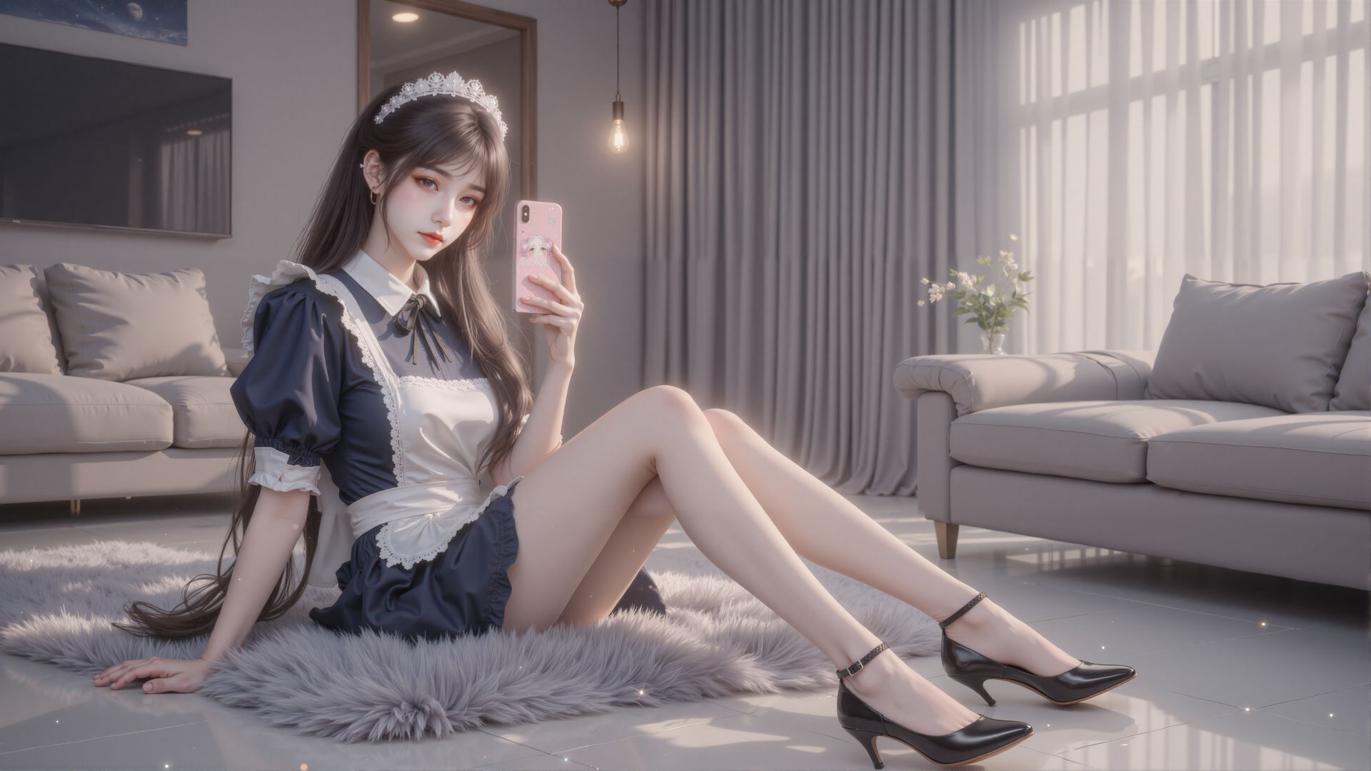 斗罗大陆小舞居家女仆装 横版电脑桌面壁纸